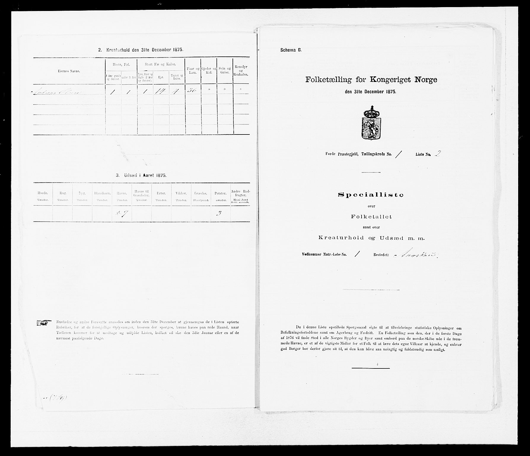 SAB, Folketelling 1875 for 1432P Førde prestegjeld, 1875, s. 35