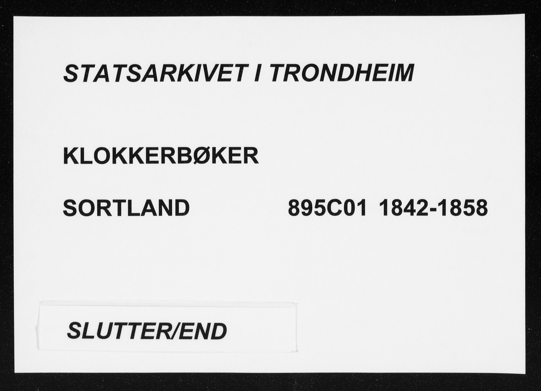 Ministerialprotokoller, klokkerbøker og fødselsregistre - Nordland, AV/SAT-A-1459/895/L1379: Klokkerbok nr. 895C01, 1842-1858