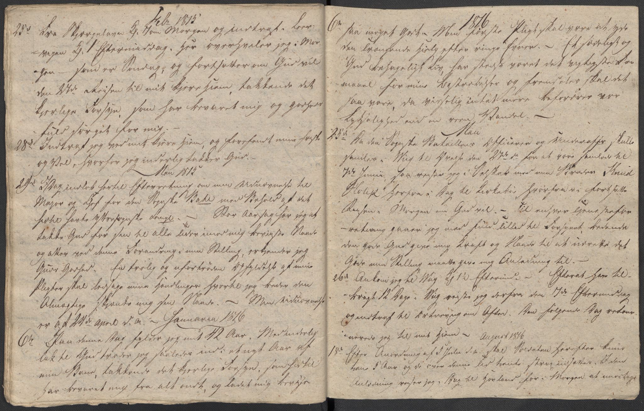 Holck, Meidell, Hartvig, AV/RA-PA-0204/F/L0001: (Kassett) Dagbøker ført av Ole Elias v.Holck, 1798-1842, s. 396