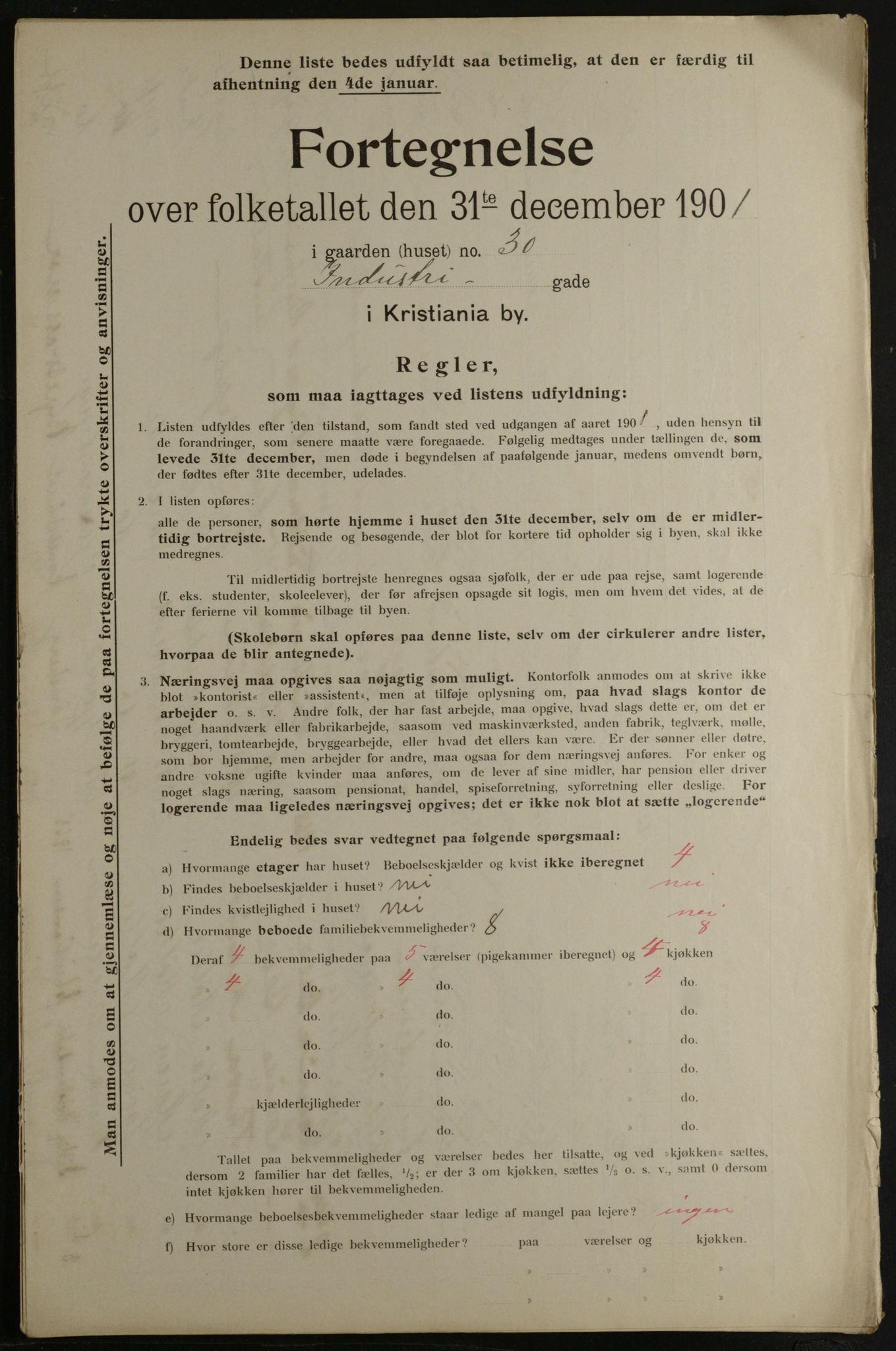 OBA, Kommunal folketelling 31.12.1901 for Kristiania kjøpstad, 1901, s. 6814