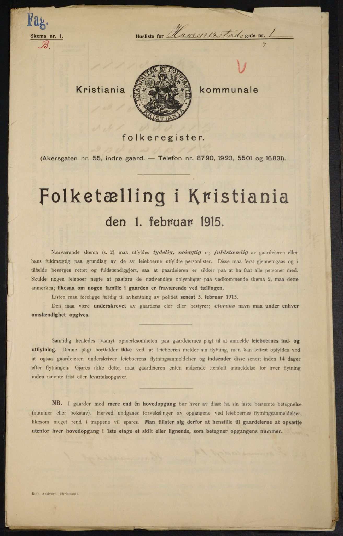 OBA, Kommunal folketelling 1.2.1915 for Kristiania, 1915, s. 34137
