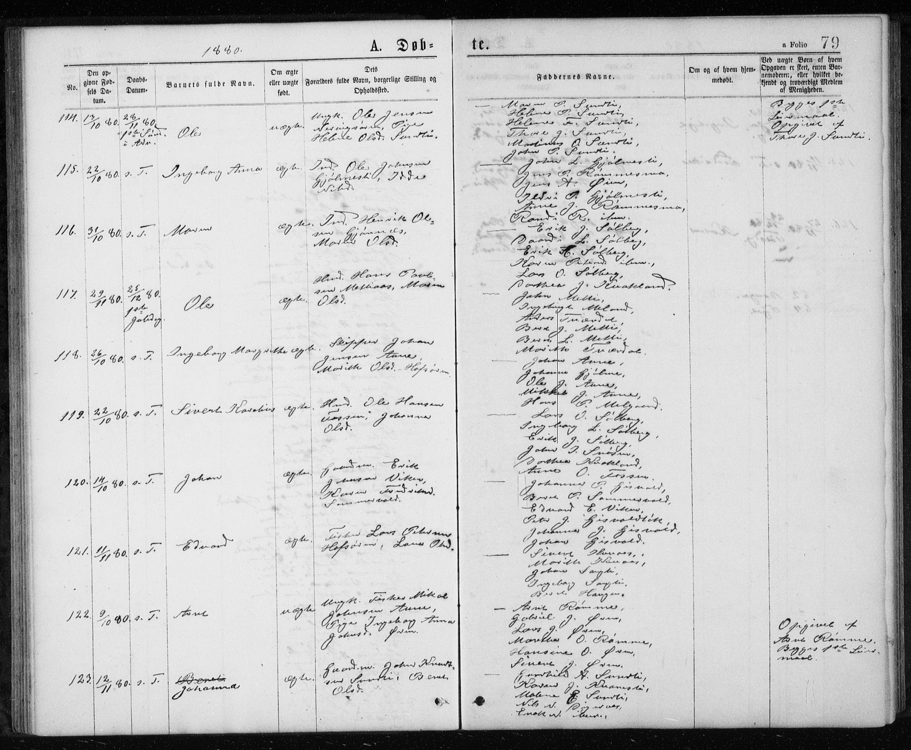 Ministerialprotokoller, klokkerbøker og fødselsregistre - Sør-Trøndelag, SAT/A-1456/668/L0817: Klokkerbok nr. 668C06, 1873-1884, s. 79