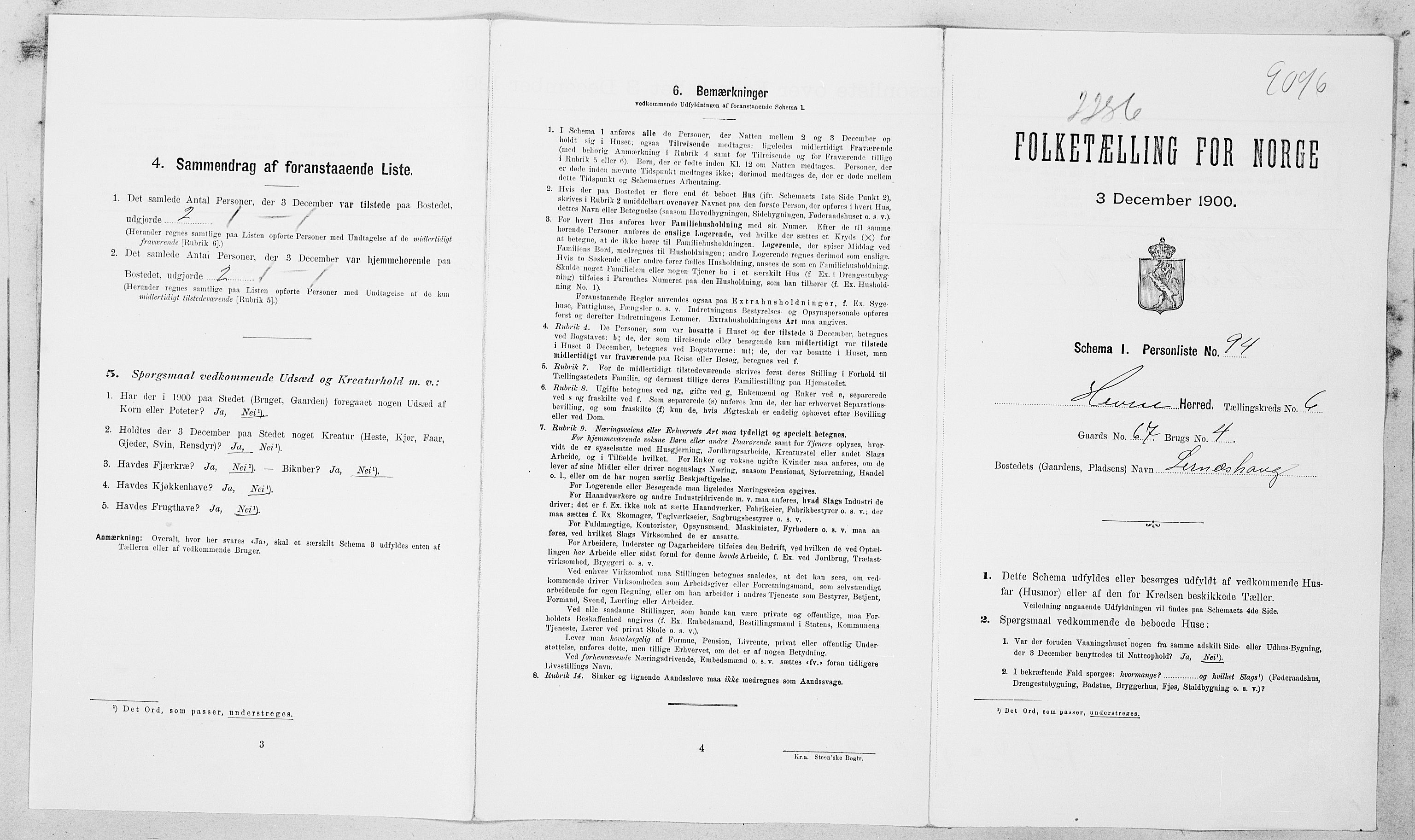 SAT, Folketelling 1900 for 1612 Hemne herred, 1900, s. 66