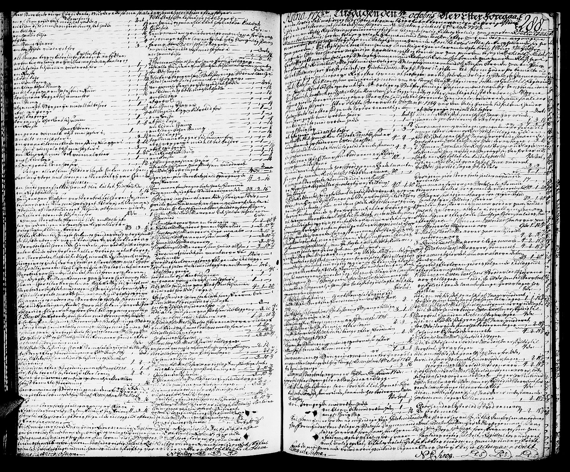 Orkdal sorenskriveri, SAT/A-4169/1/3/3Aa/L0007: Skifteprotokoller, 1767-1782, s. 287b-288a