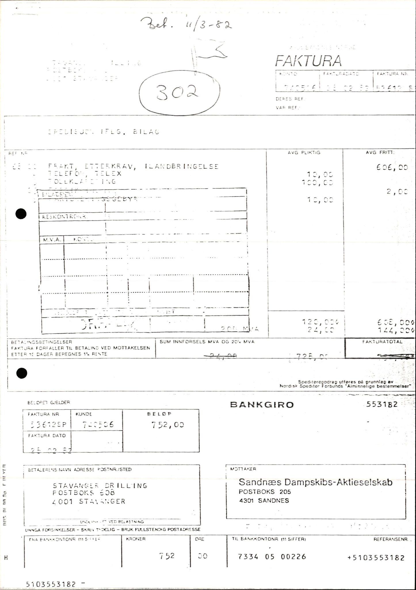 Pa 1503 - Stavanger Drilling AS, AV/SAST-A-101906/2/E/Ec/Eca/L0013: Sak og korrespondanse, 1980-1982