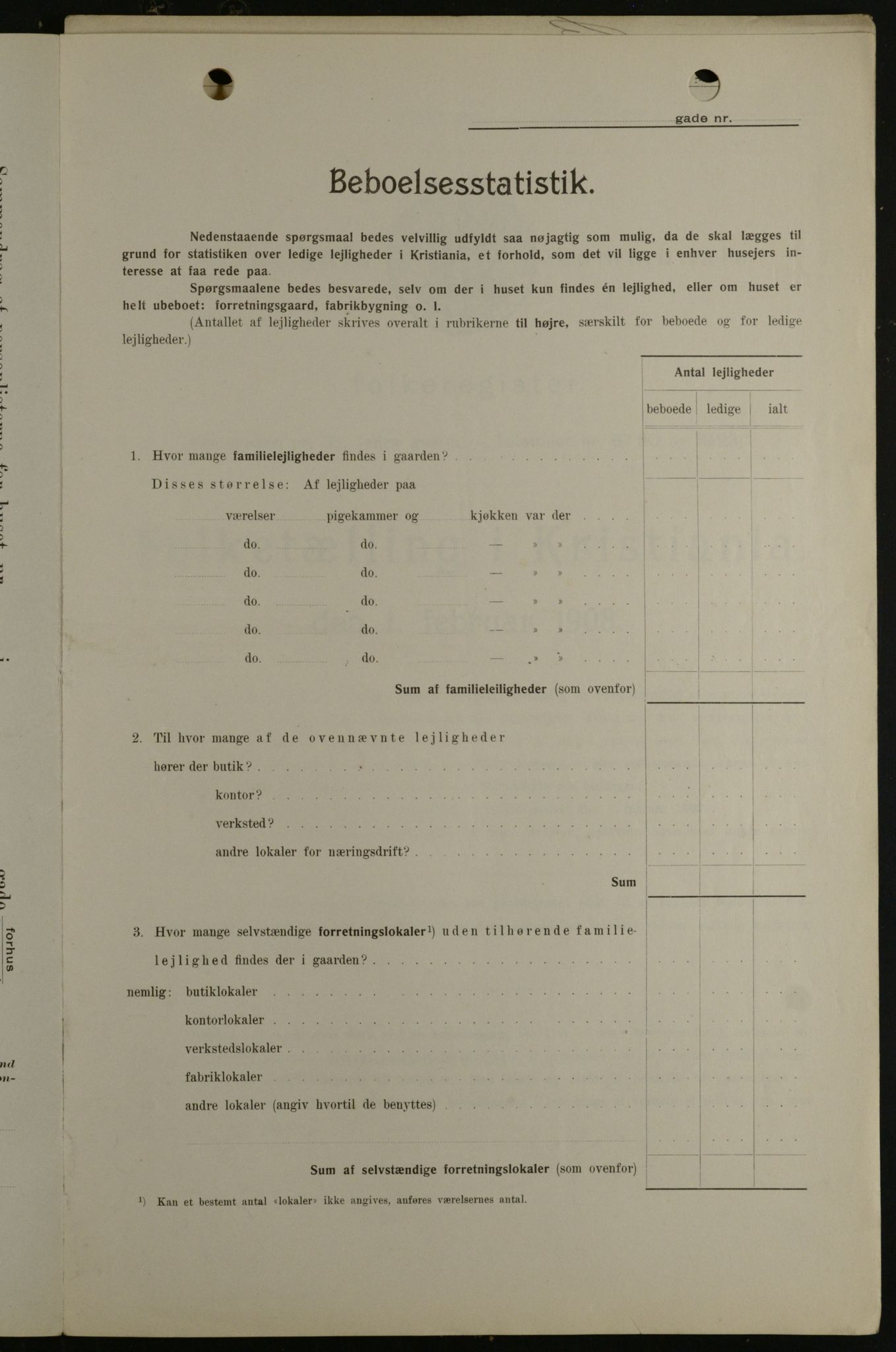 OBA, Kommunal folketelling 1.2.1908 for Kristiania kjøpstad, 1908, s. 91155