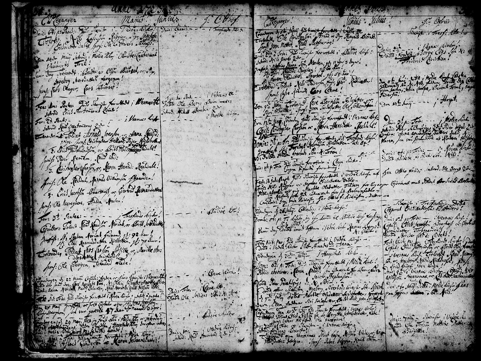 Ministerialprotokoller, klokkerbøker og fødselsregistre - Møre og Romsdal, AV/SAT-A-1454/547/L0599: Ministerialbok nr. 547A01, 1721-1764, s. 34-35