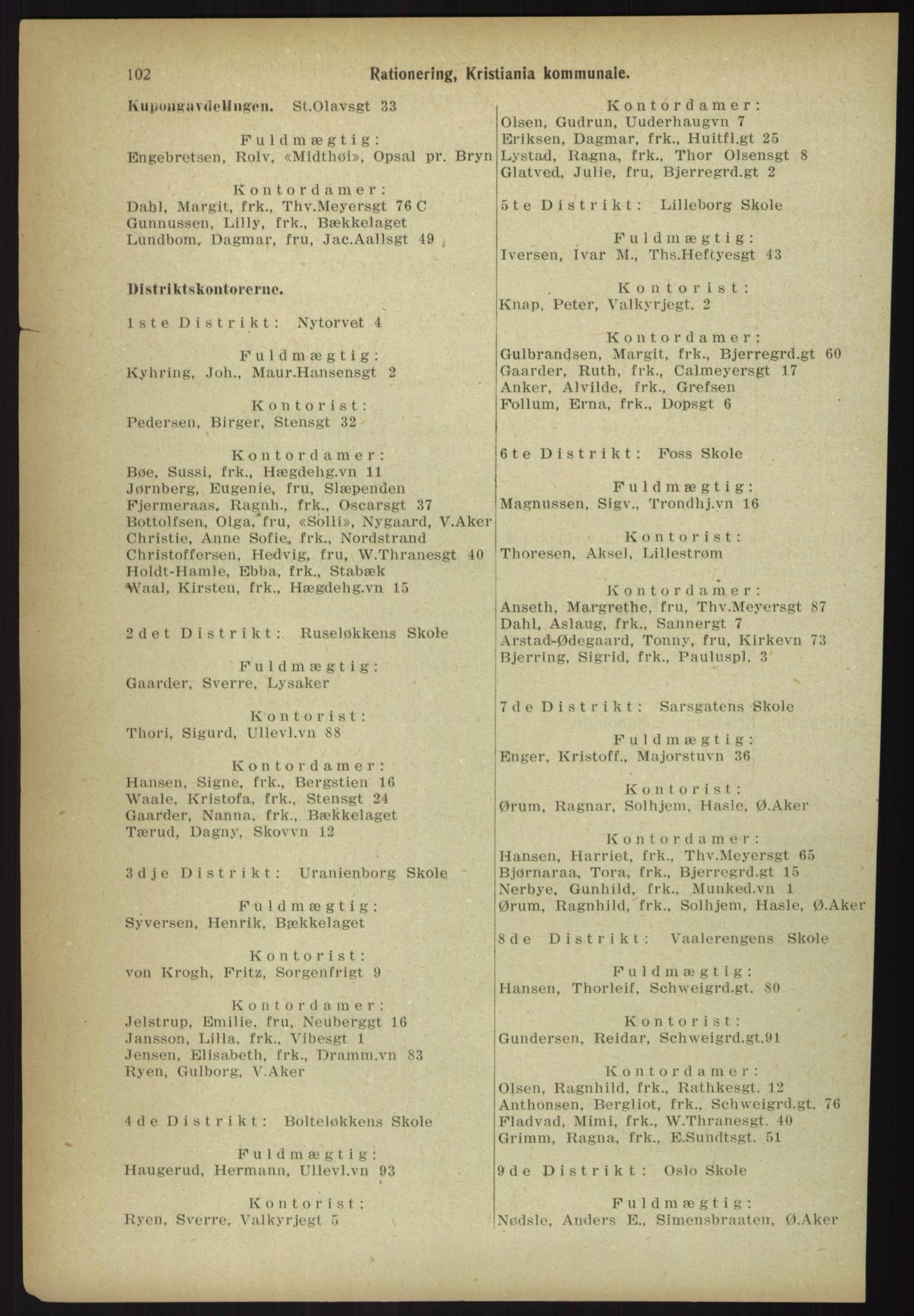 Kristiania/Oslo adressebok, PUBL/-, 1918, s. 109