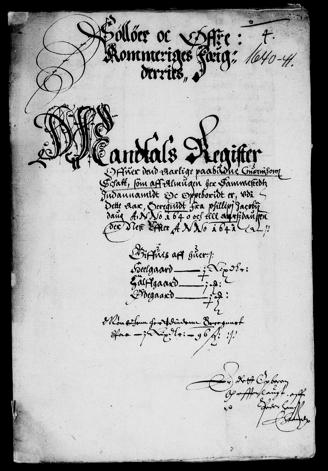Rentekammeret inntil 1814, Reviderte regnskaper, Lensregnskaper, AV/RA-EA-5023/R/Rb/Rba/L0154: Akershus len, 1639-1641