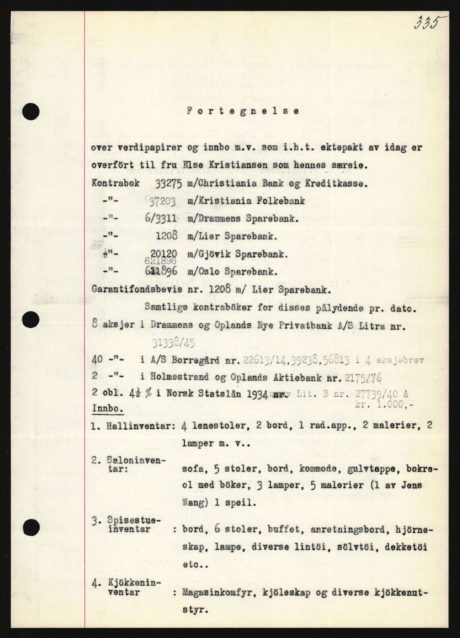 Oslo byskriverembete, AV/SAO-A-10227/2/G/Gb/L0037: Tinglyste ektepakter, Oppland, bind 2-3, 1935-1950