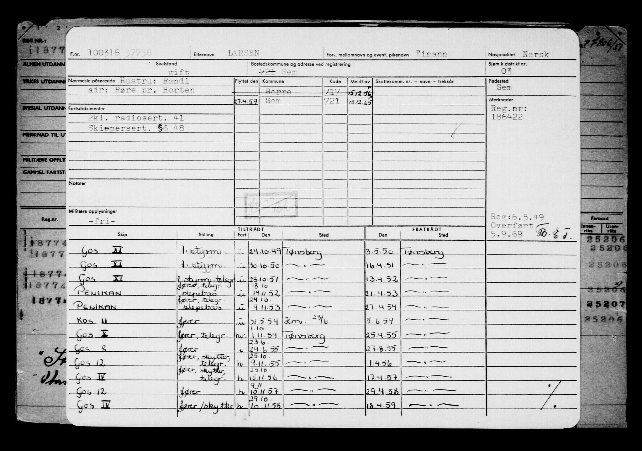 Direktoratet for sjømenn, AV/RA-S-3545/G/Gb/L0137: Hovedkort, 1916, s. 374