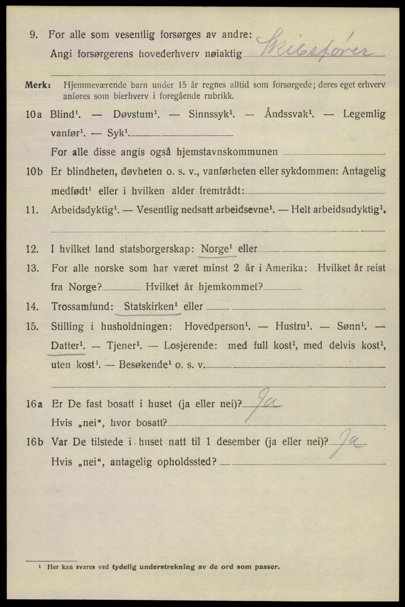 SAKO, Folketelling 1920 for 0801 Kragerø kjøpstad, 1920, s. 9982