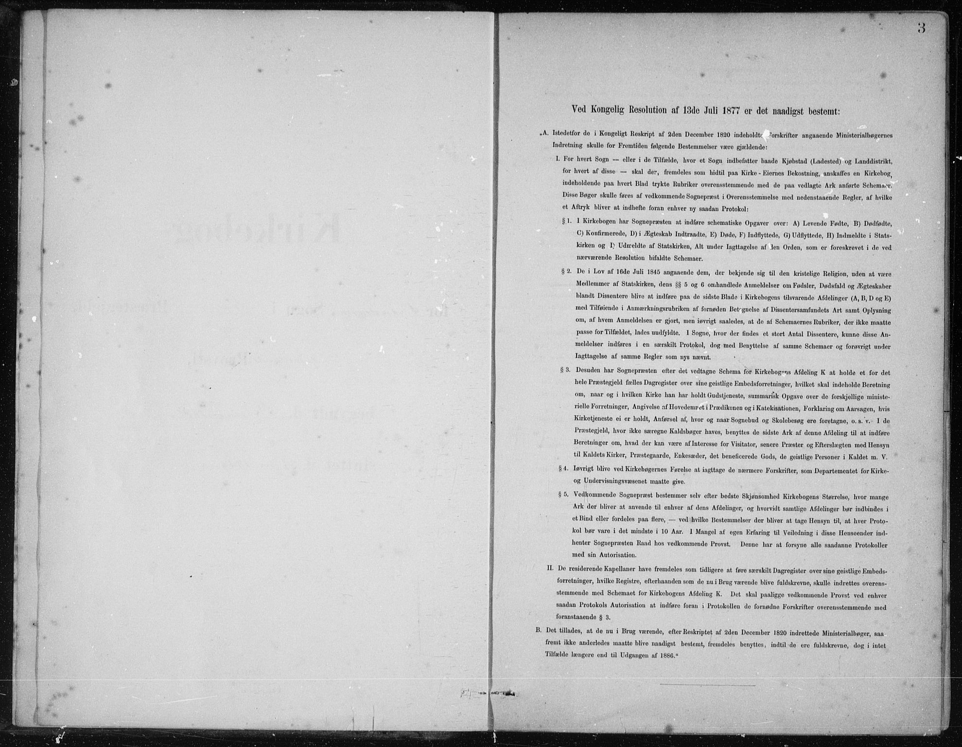 Etne sokneprestembete, SAB/A-75001/H/Haa: Ministerialbok nr. D  1, 1879-1919, s. 3