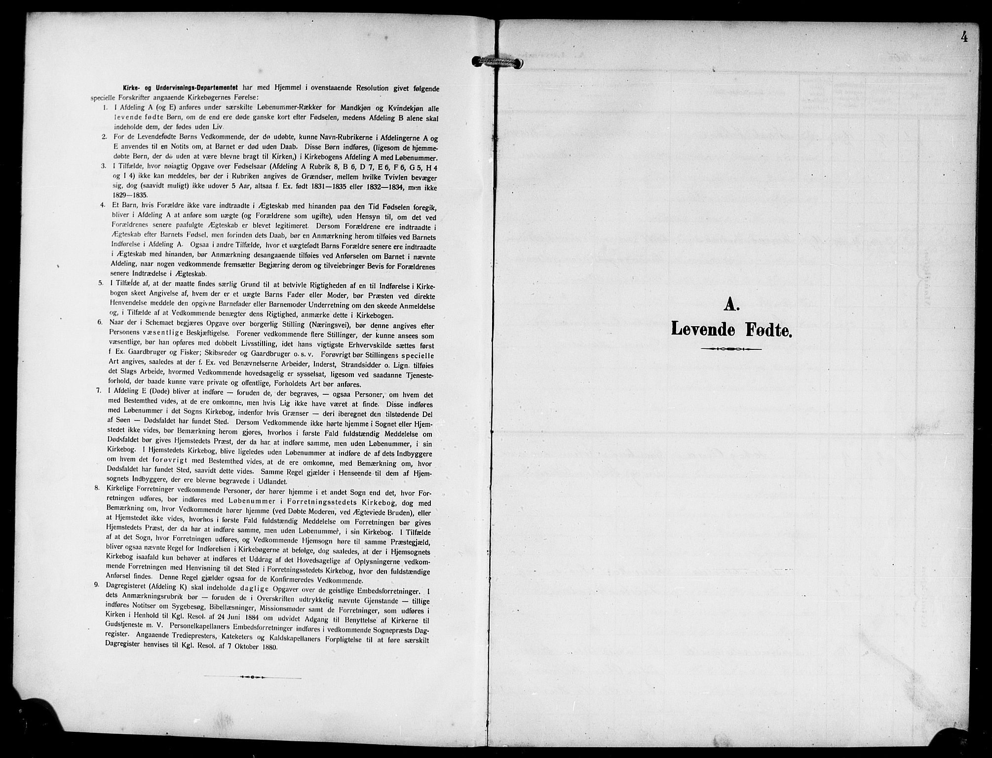 Lindås Sokneprestembete, SAB/A-76701/H/Hab: Klokkerbok nr. D 3, 1906-1917, s. 4