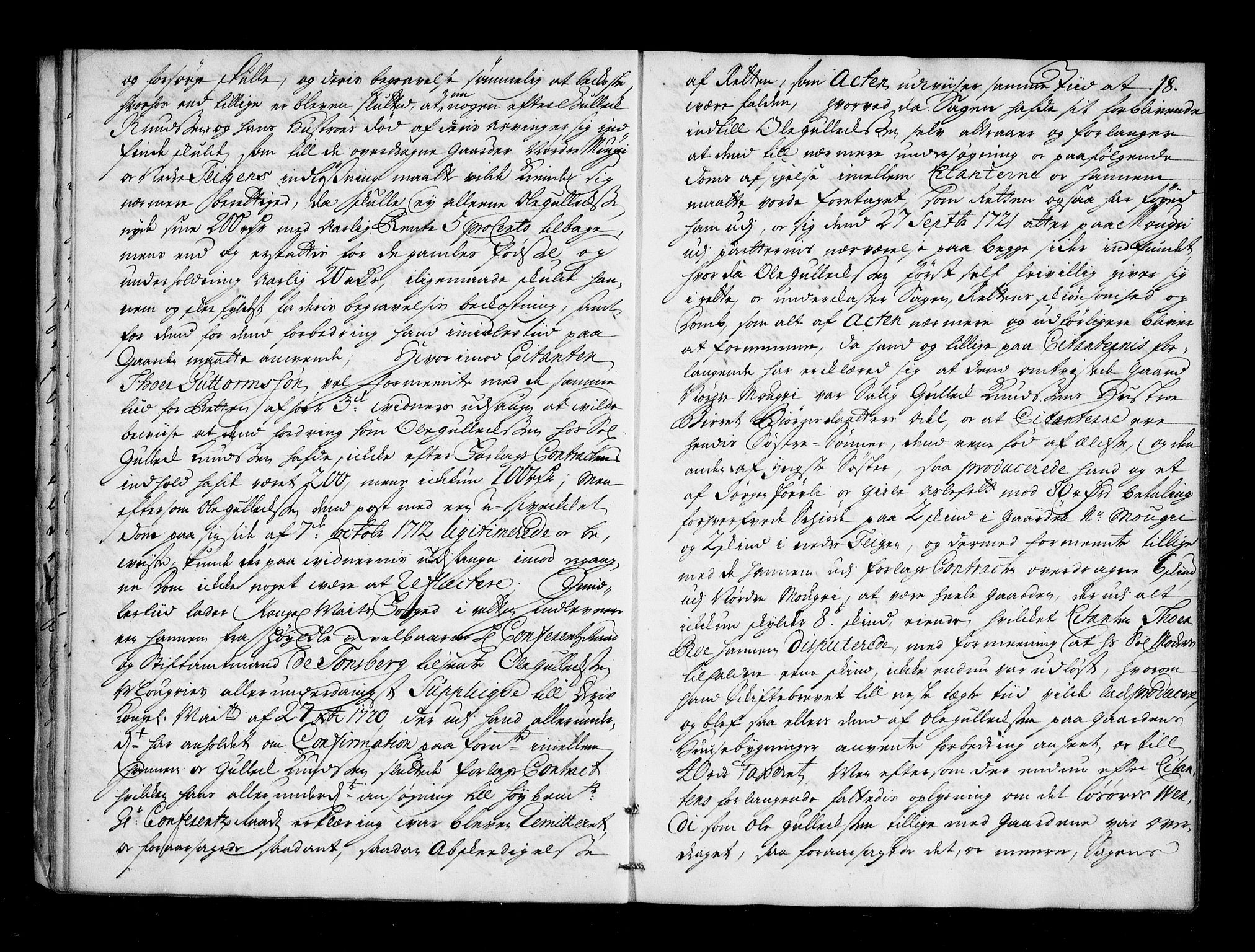 Numedal og Sandsvær sorenskriveri, AV/SAKO-A-128/F/Fa/Faa/L0052: Tingbok, 1722, s. 17b-18a