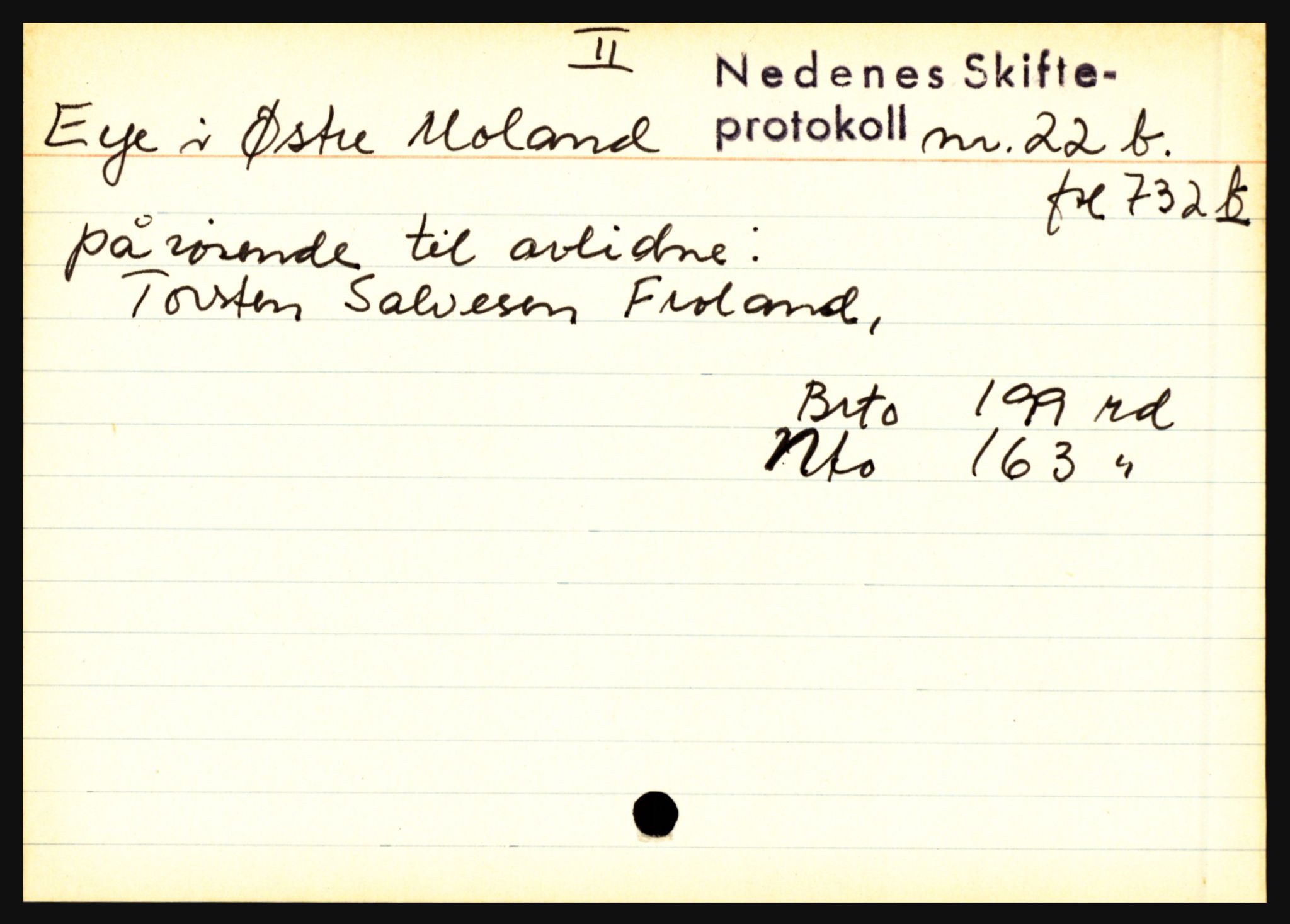 Nedenes sorenskriveri før 1824, AV/SAK-1221-0007/H, s. 6483