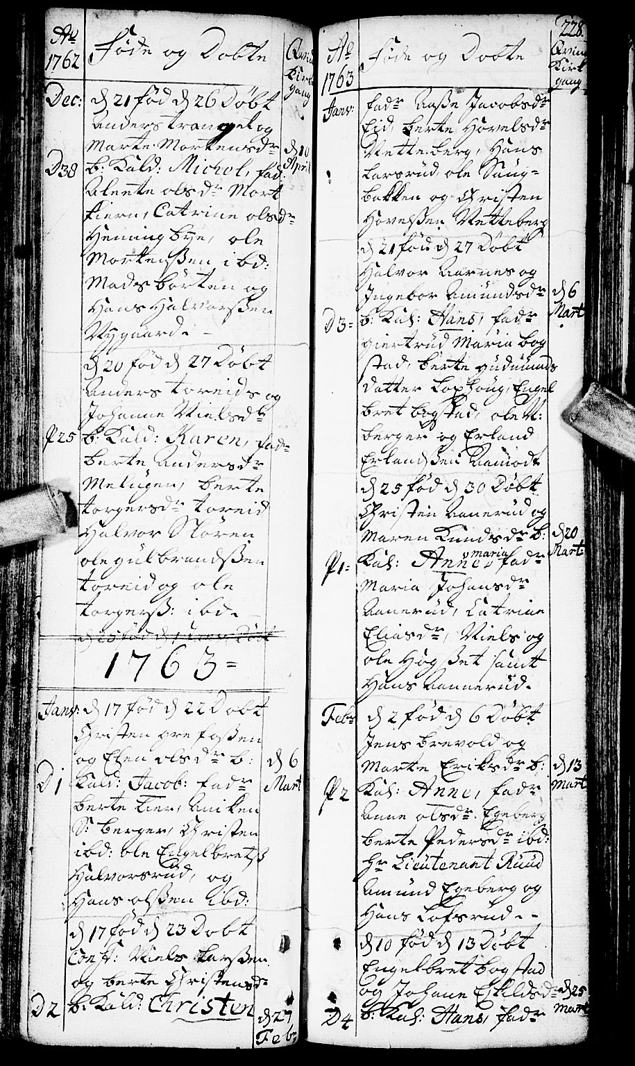 Aurskog prestekontor Kirkebøker, SAO/A-10304a/F/Fa/L0002: Ministerialbok nr. I 2, 1735-1766, s. 228