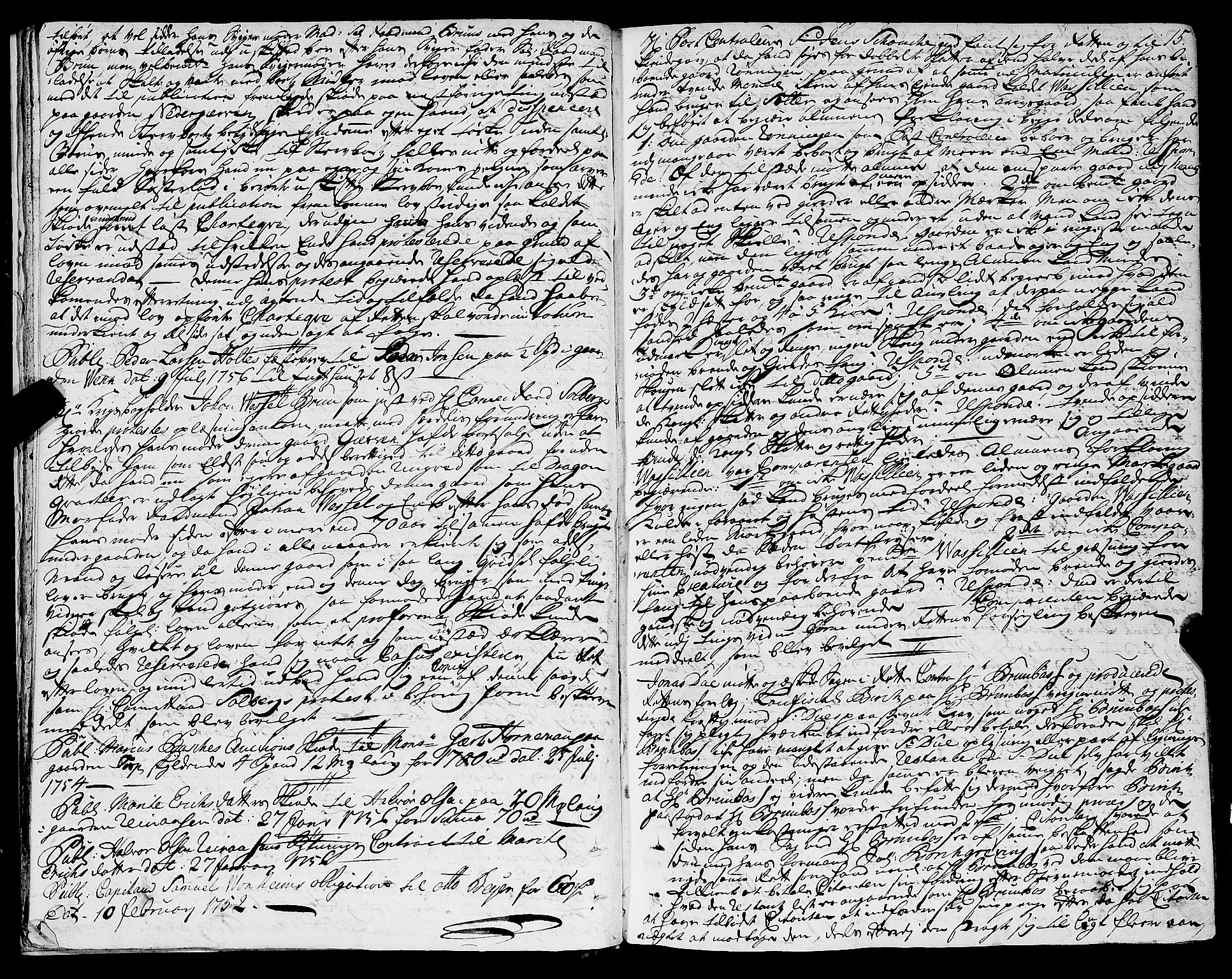 Strinda og Selbu sorenskriveri, AV/SAT-A-0015/1/1A/L0012: Tingbok 11, 1756-1772, s. 14b-15a
