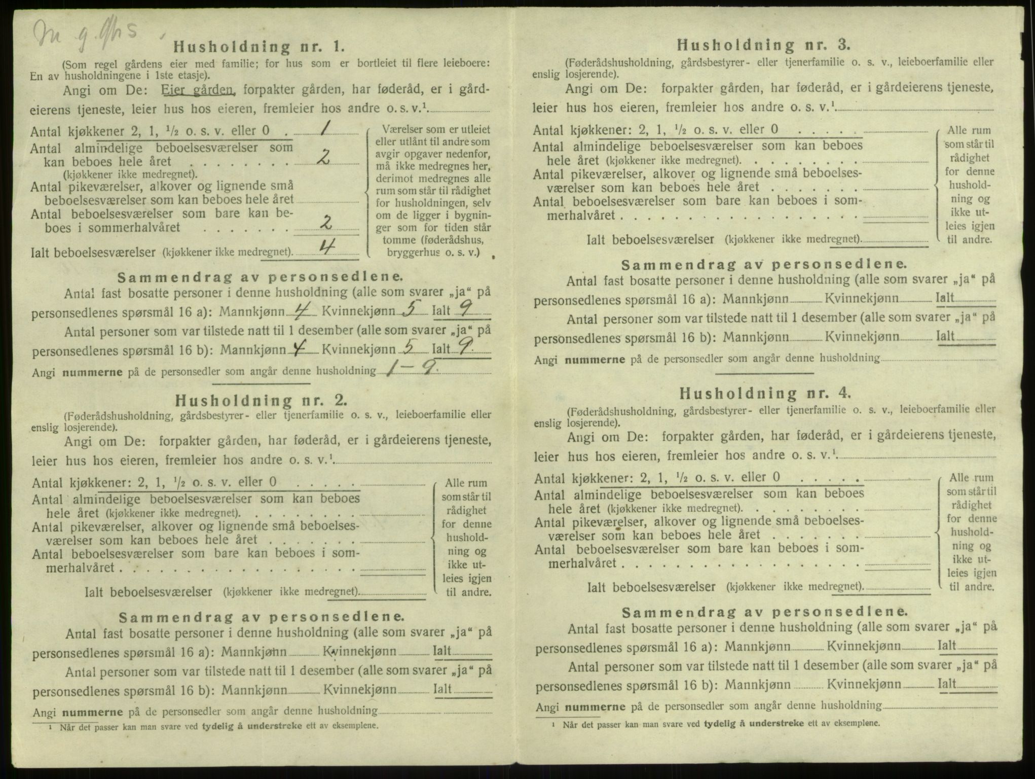 SAB, Folketelling 1920 for 1261 Manger herred, 1920, s. 762