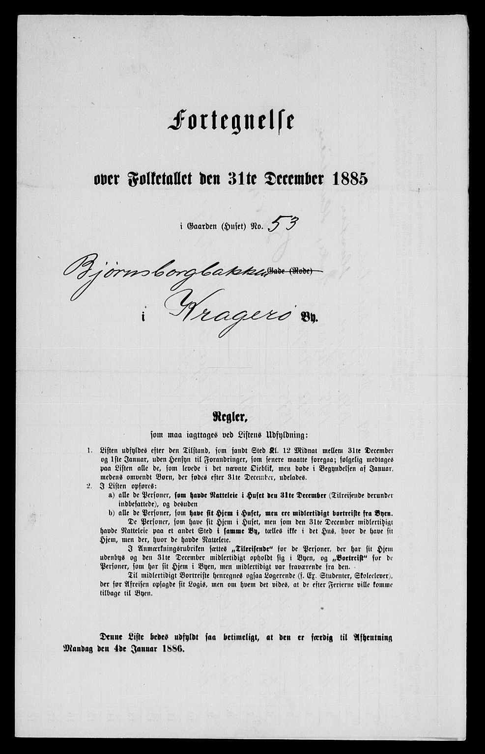 SAKO, Folketelling 1885 for 0801 Kragerø kjøpstad, 1885, s. 989