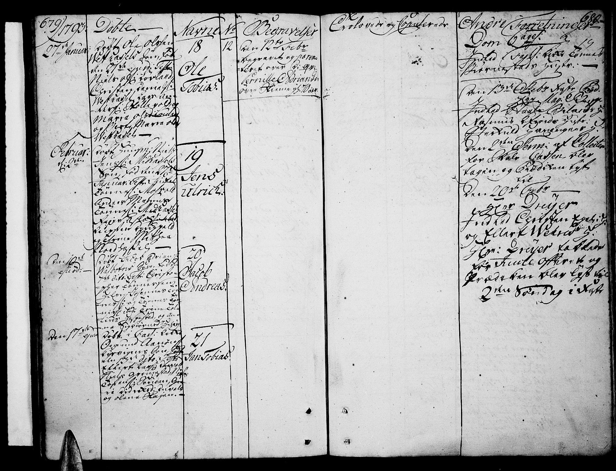 Lista sokneprestkontor, AV/SAK-1111-0027/F/Fa/L0004: Ministerialbok nr. A 4, 1768-1794, s. 679-680