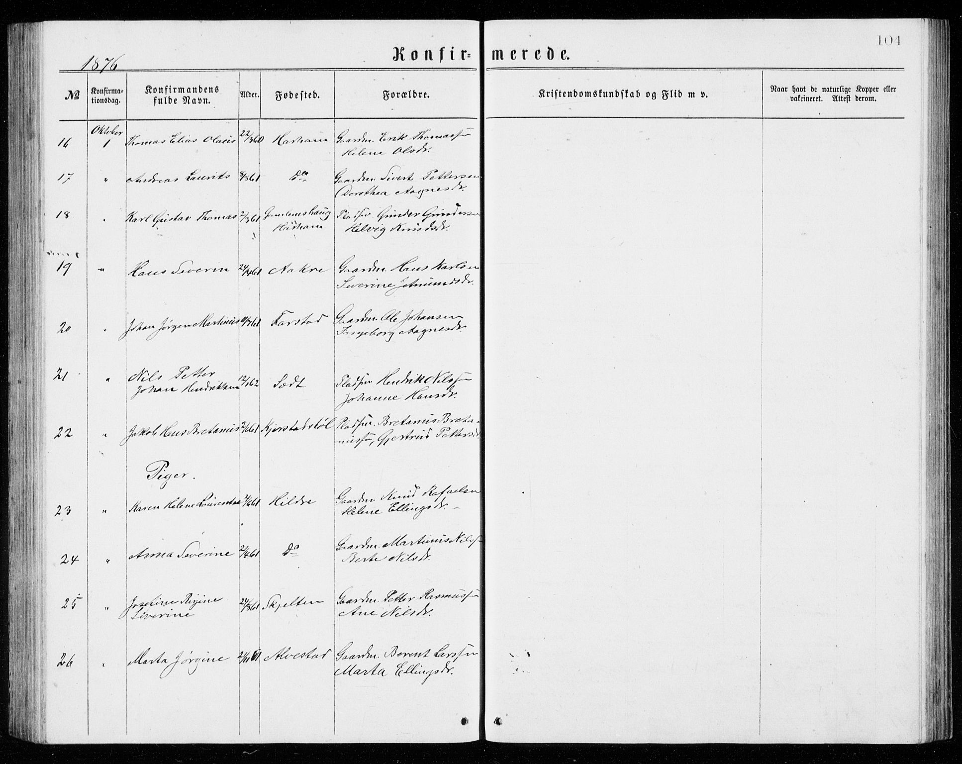 Ministerialprotokoller, klokkerbøker og fødselsregistre - Møre og Romsdal, AV/SAT-A-1454/536/L0509: Klokkerbok nr. 536C04, 1871-1881, s. 104