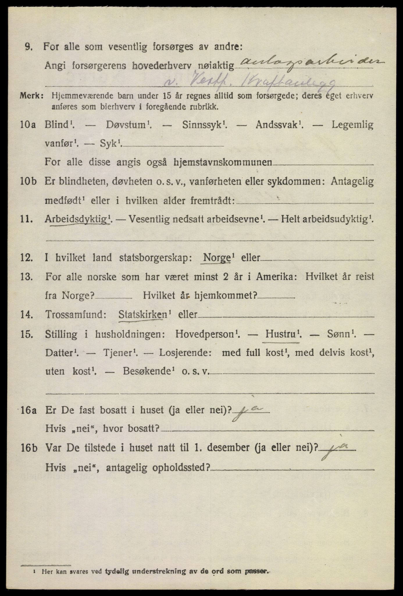 SAKO, Folketelling 1920 for 0630 Øvre Sandsvær herred, 1920, s. 1587