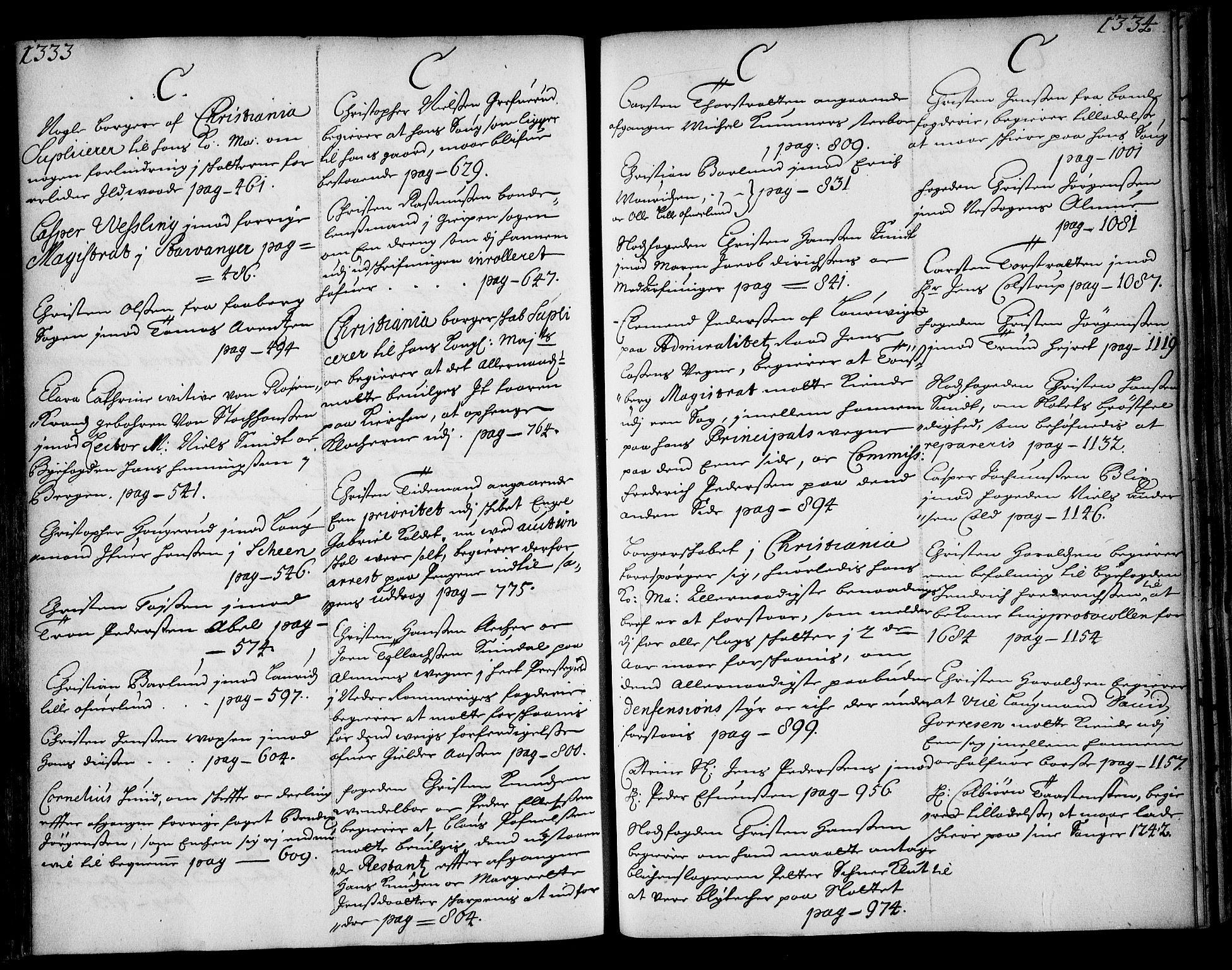 Stattholderembetet 1572-1771, AV/RA-EA-2870/Ae/L0005: Supplikasjons- og resolusjonsprotokoll, 1687-1688, s. 1333-1334