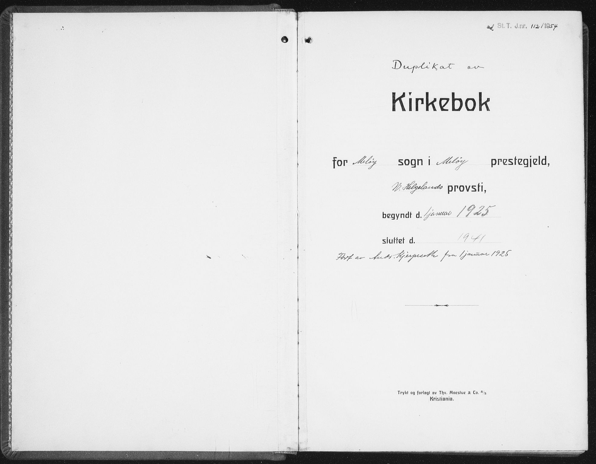 Ministerialprotokoller, klokkerbøker og fødselsregistre - Nordland, AV/SAT-A-1459/843/L0640: Klokkerbok nr. 843C09, 1925-1941