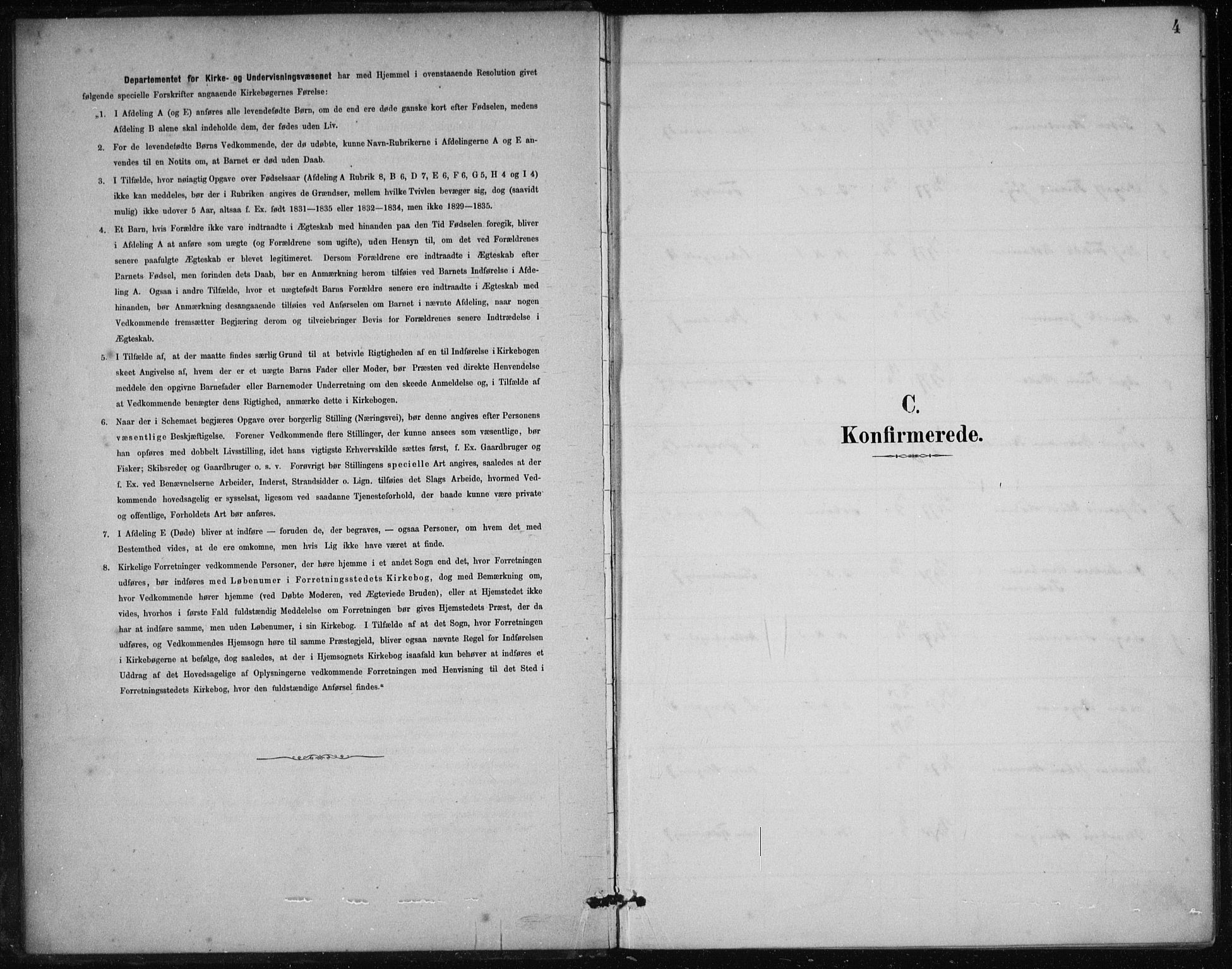 Korskirken sokneprestembete, SAB/A-76101/H/Hab: Klokkerbok nr. C 4, 1893-1905, s. 4