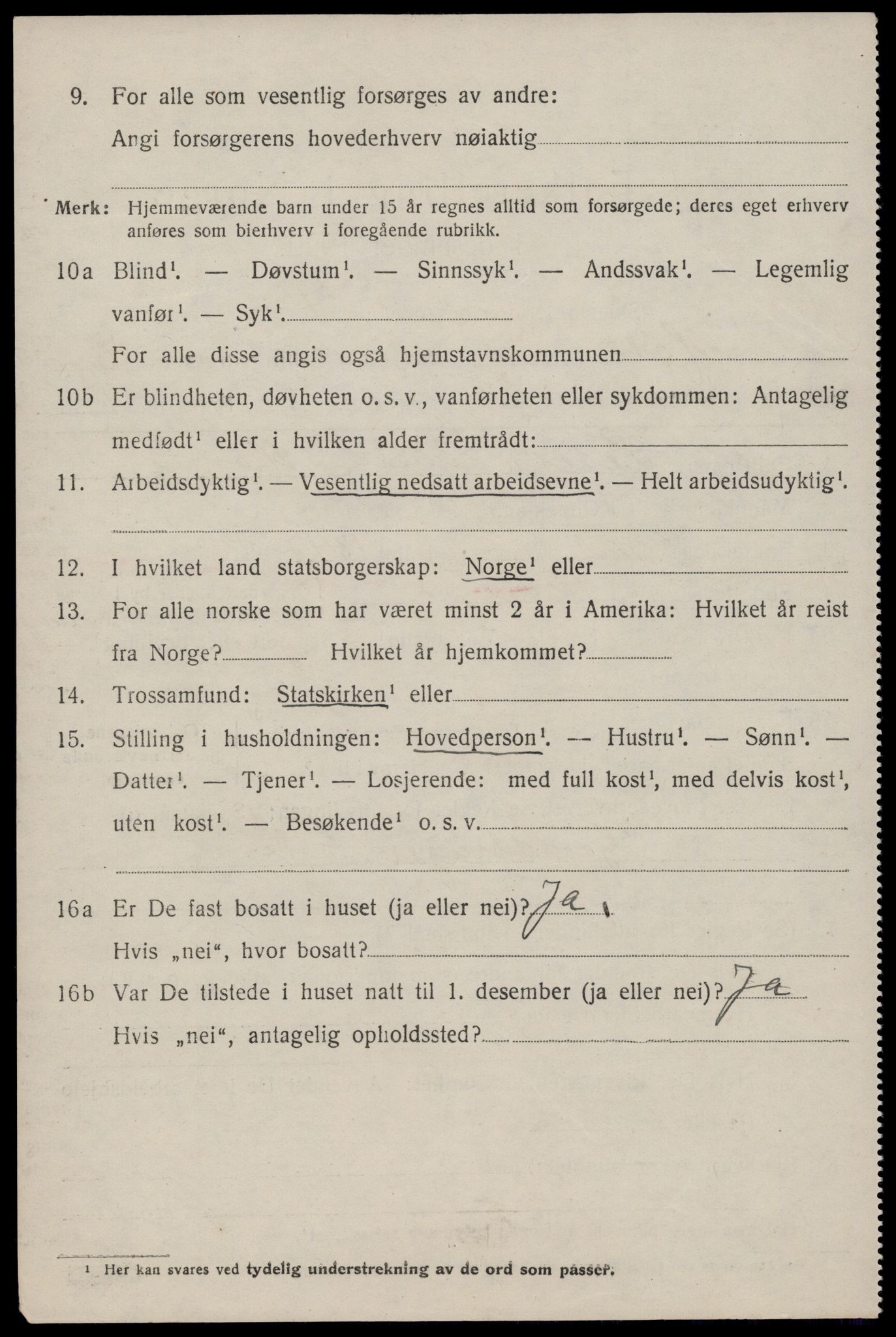 SAST, Folketelling 1920 for 1128 Høle herred, 1920, s. 2000