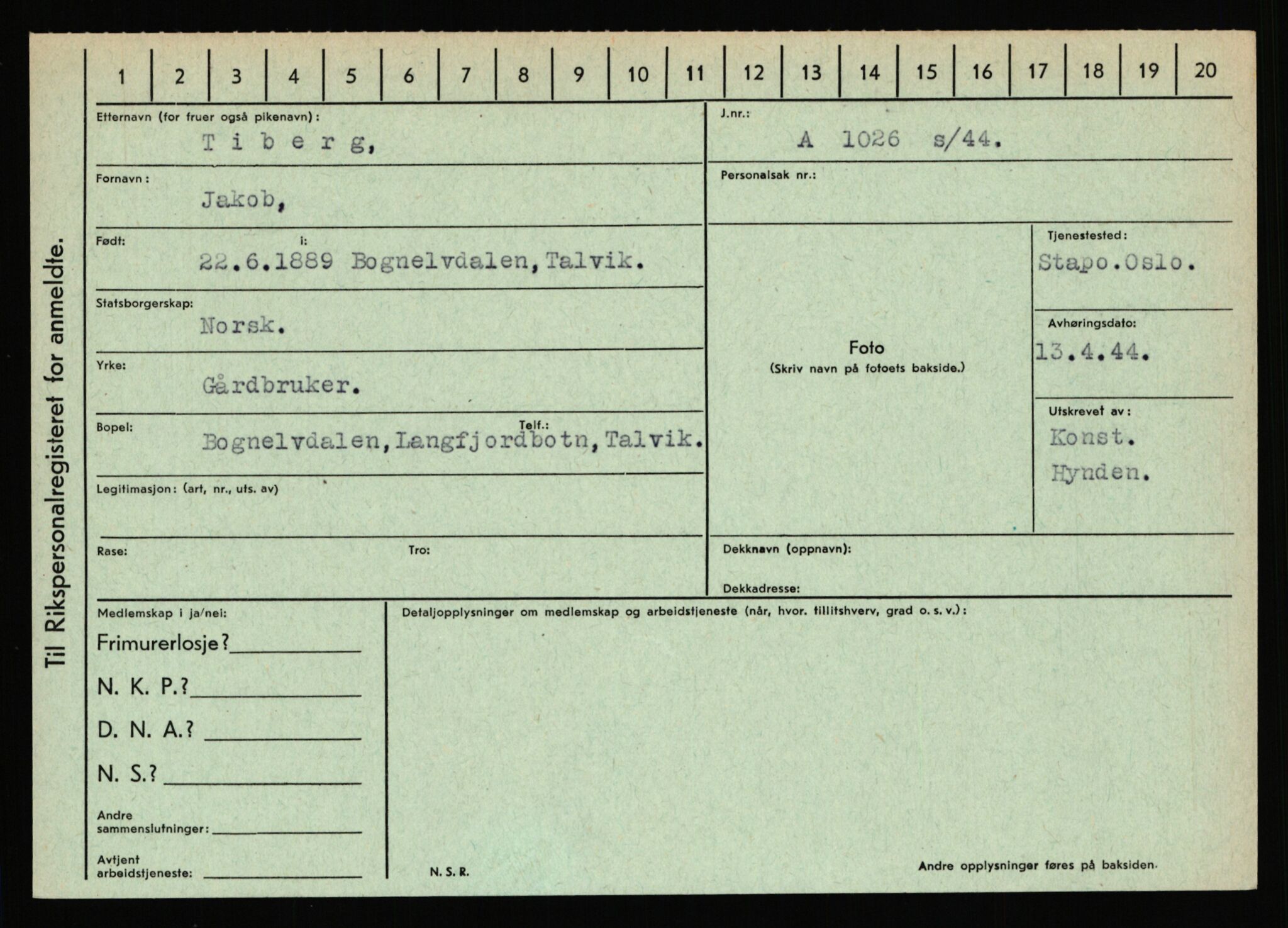 Statspolitiet - Hovedkontoret / Osloavdelingen, AV/RA-S-1329/C/Ca/L0015: Svea - Tøsse, 1943-1945, s. 3109