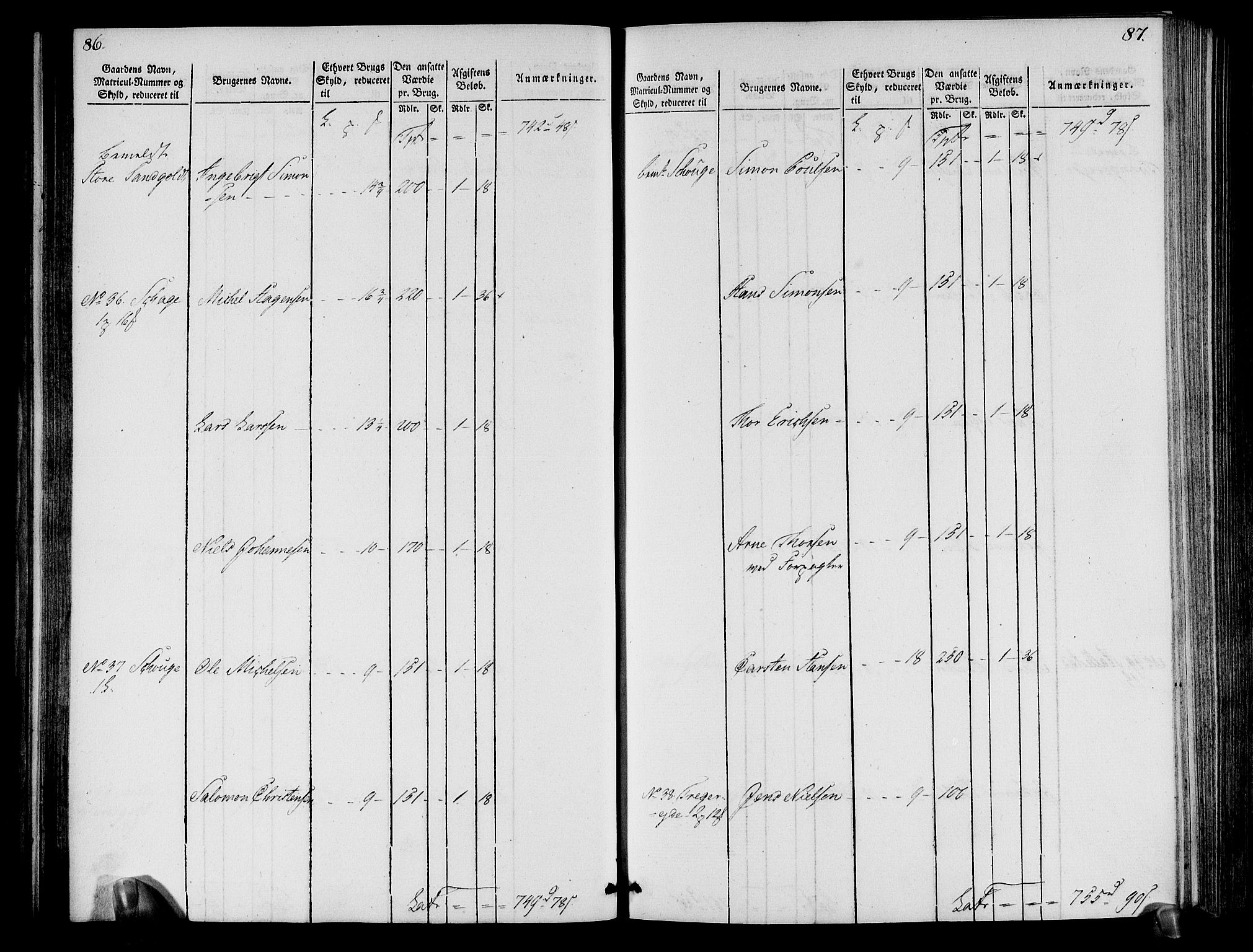 Rentekammeret inntil 1814, Realistisk ordnet avdeling, AV/RA-EA-4070/N/Ne/Nea/L0113: Nordhordland og Voss fogderi. Oppebørselsregister, 1803-1804, s. 47