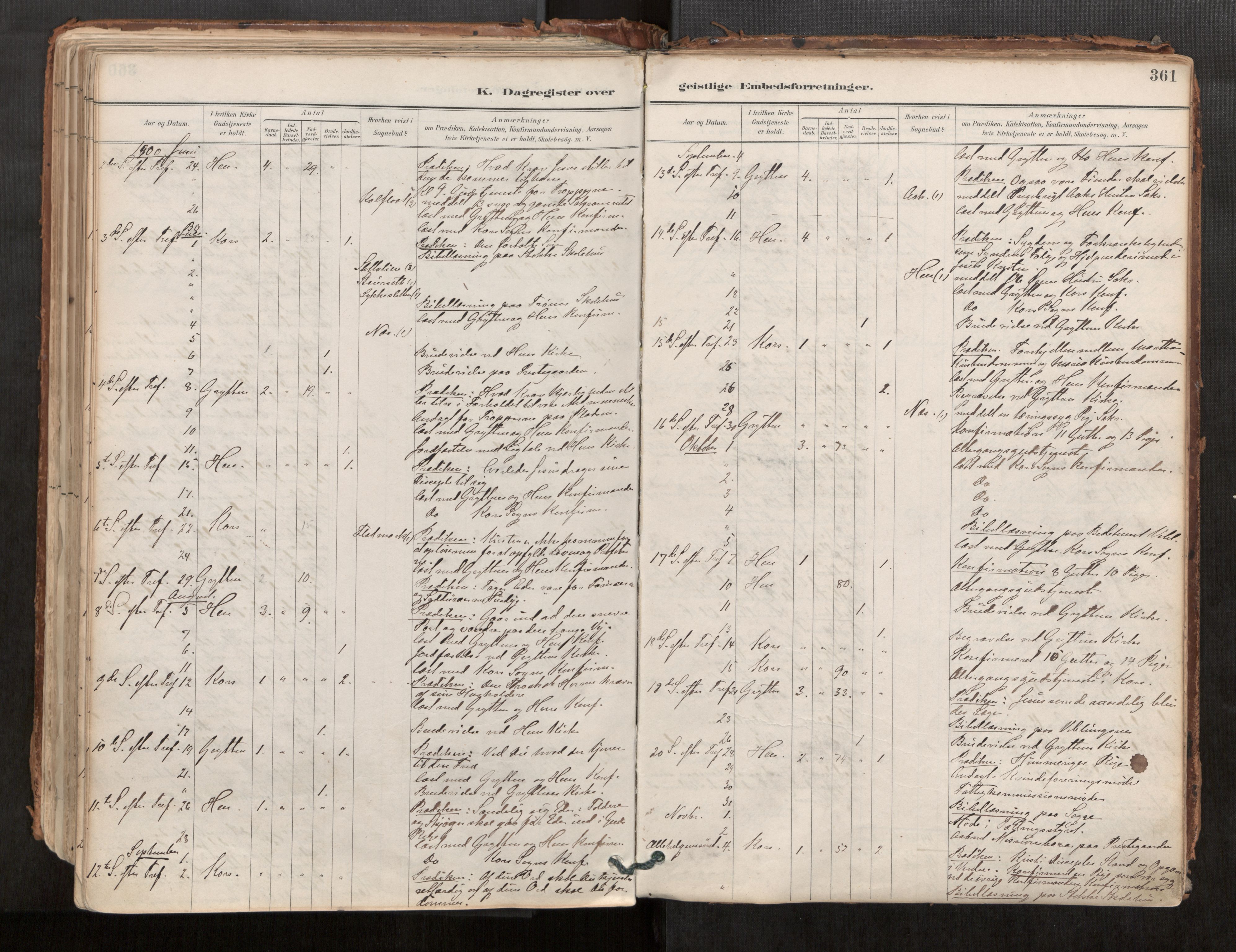 Ministerialprotokoller, klokkerbøker og fødselsregistre - Møre og Romsdal, AV/SAT-A-1454/544/L0585: Ministerialbok nr. 544A06, 1887-1924, s. 361