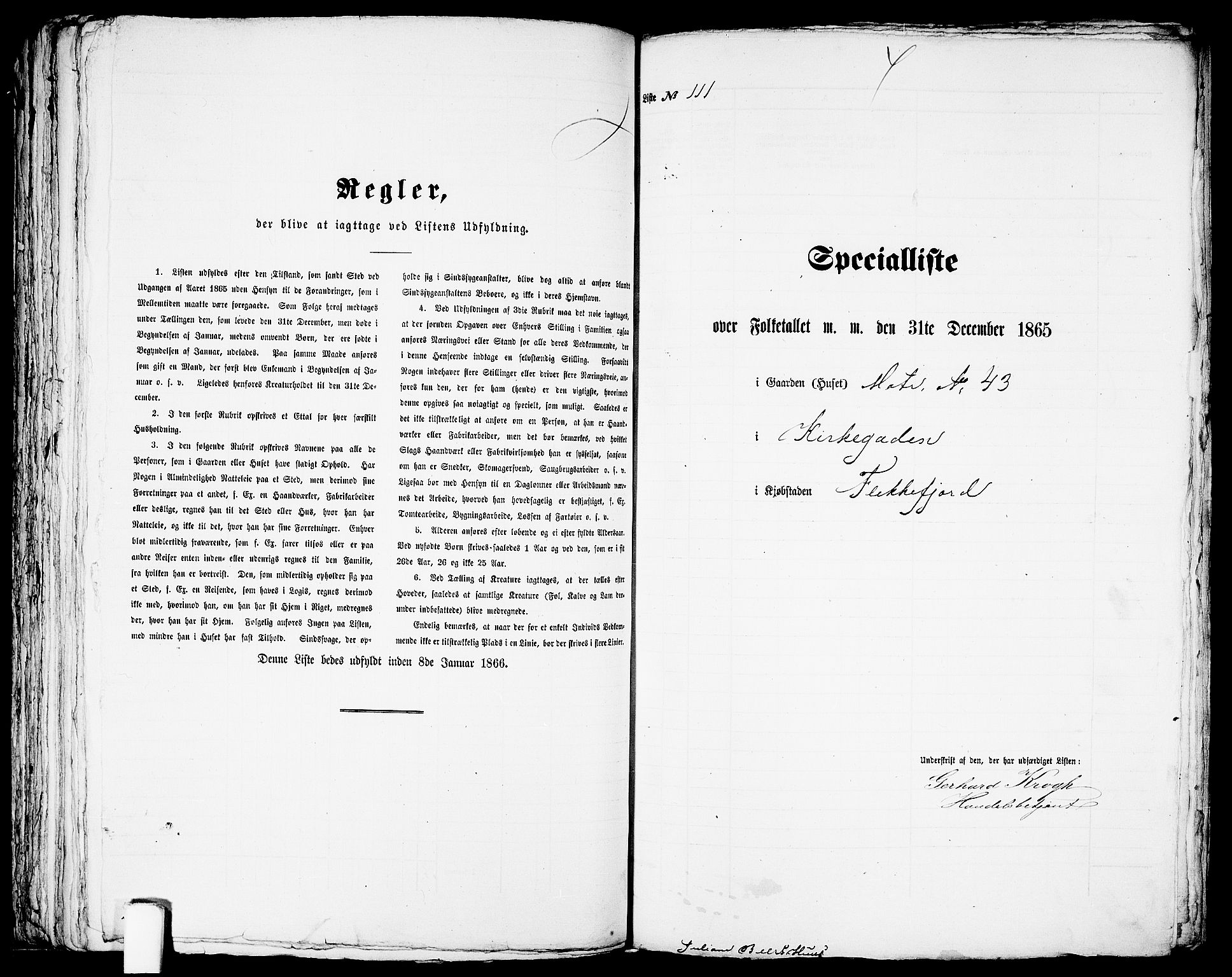RA, Folketelling 1865 for 1004B Flekkefjord prestegjeld, Flekkefjord kjøpstad, 1865, s. 230