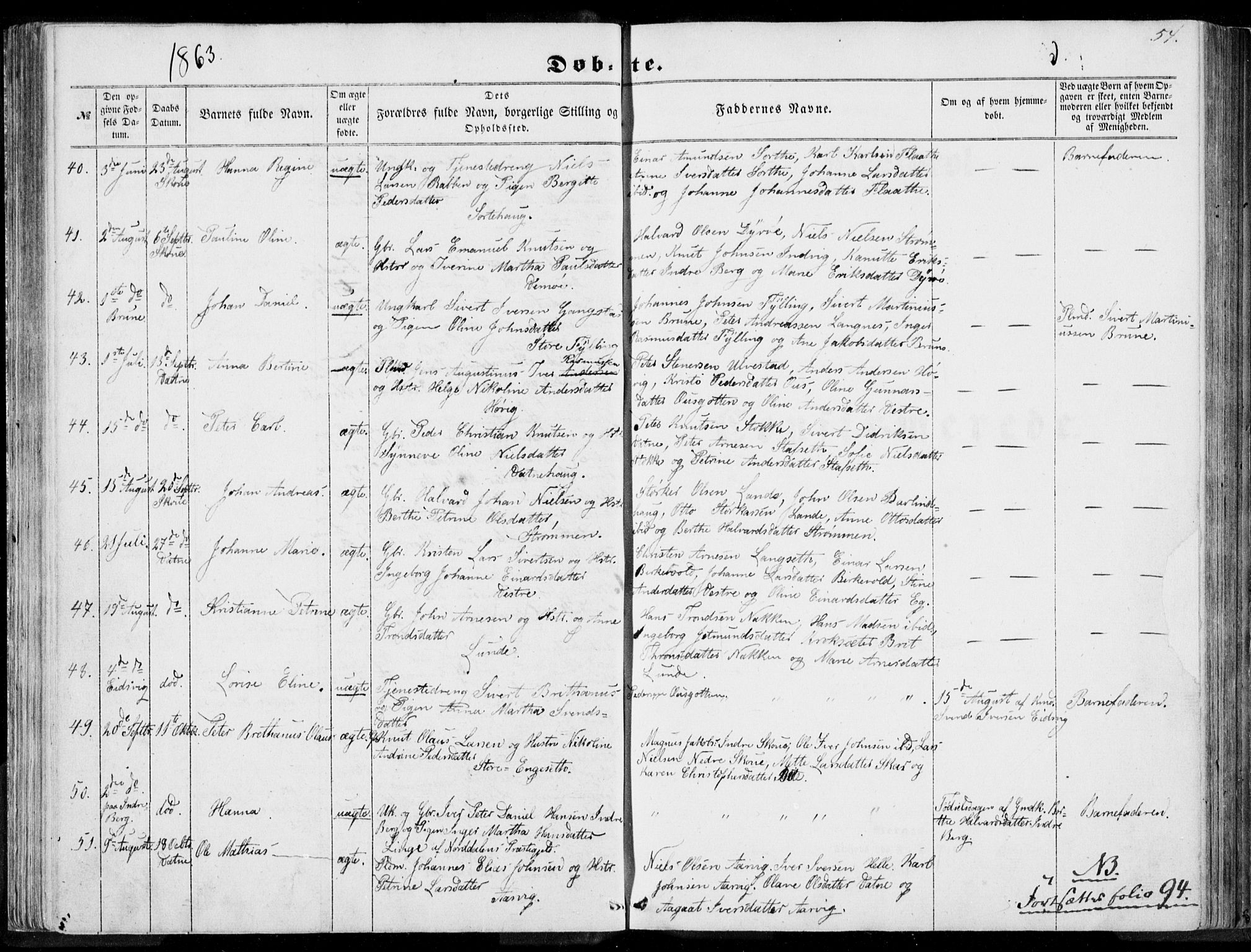 Ministerialprotokoller, klokkerbøker og fødselsregistre - Møre og Romsdal, AV/SAT-A-1454/524/L0354: Ministerialbok nr. 524A06, 1857-1863, s. 54