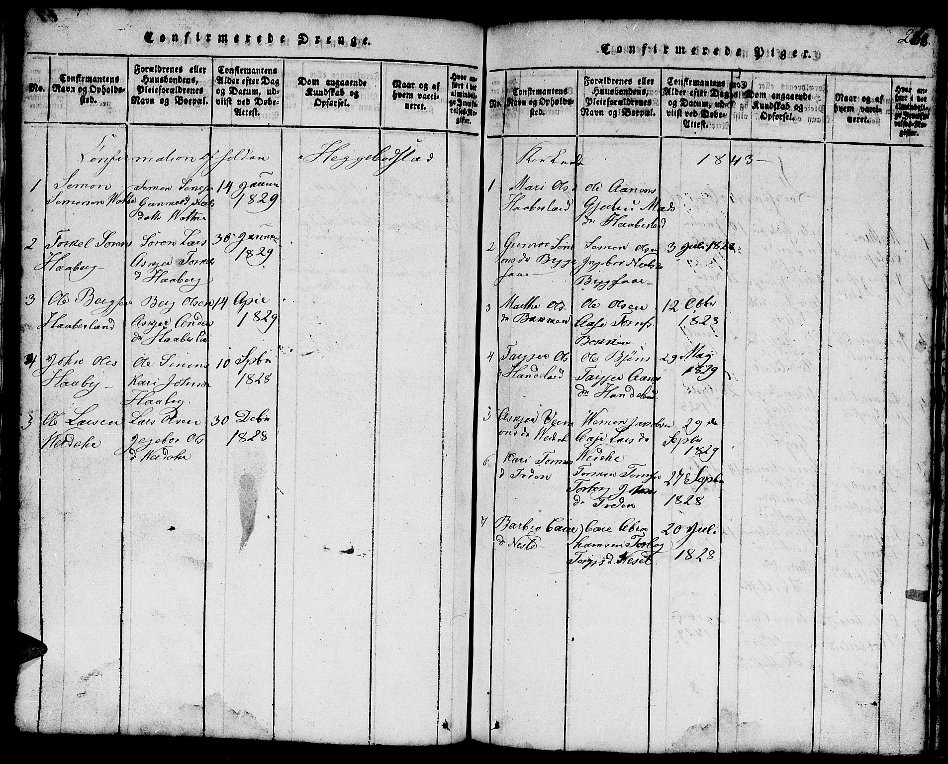Hægebostad sokneprestkontor, SAK/1111-0024/F/Fb/Fbb/L0001: Klokkerbok nr. B 1, 1816-1850, s. 270