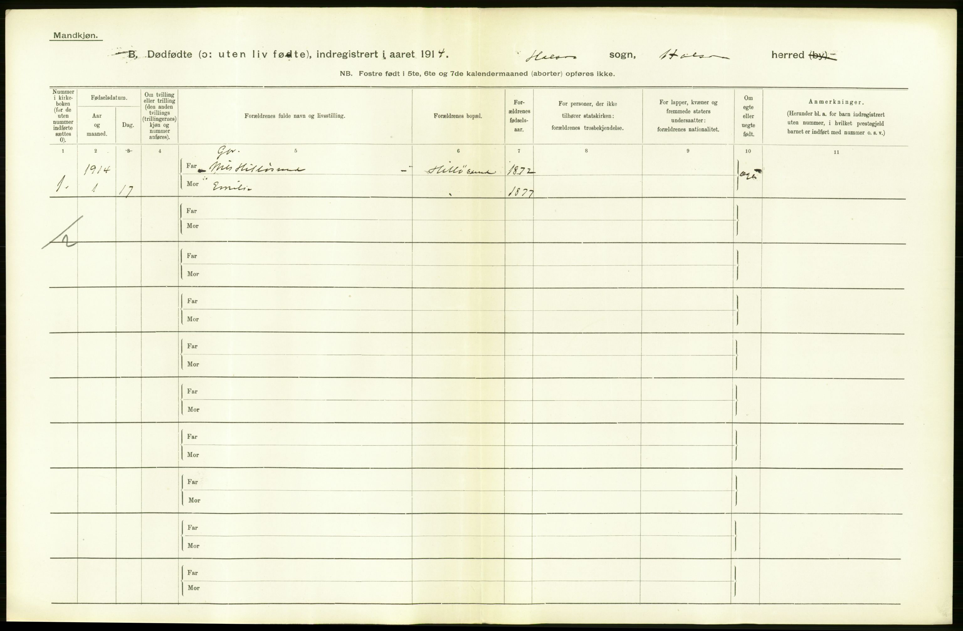 Statistisk sentralbyrå, Sosiodemografiske emner, Befolkning, AV/RA-S-2228/D/Df/Dfb/Dfbd/L0023: Lister og Mandals amt: Døde, dødfødte. Bygder og byer., 1914, s. 18