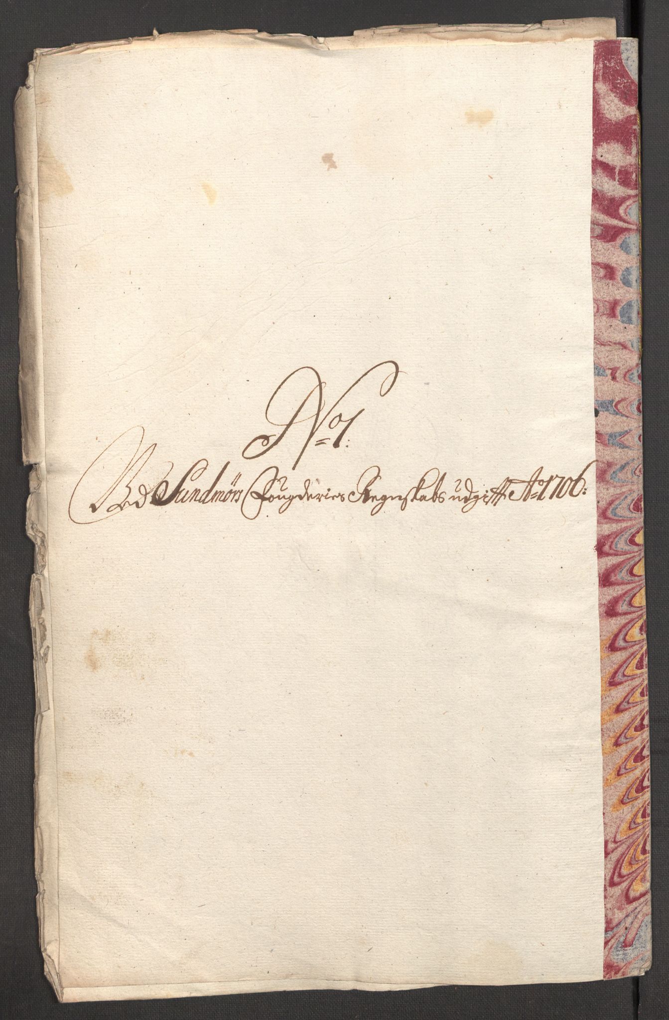 Rentekammeret inntil 1814, Reviderte regnskaper, Fogderegnskap, AV/RA-EA-4092/R54/L3561: Fogderegnskap Sunnmøre, 1706-1707, s. 167