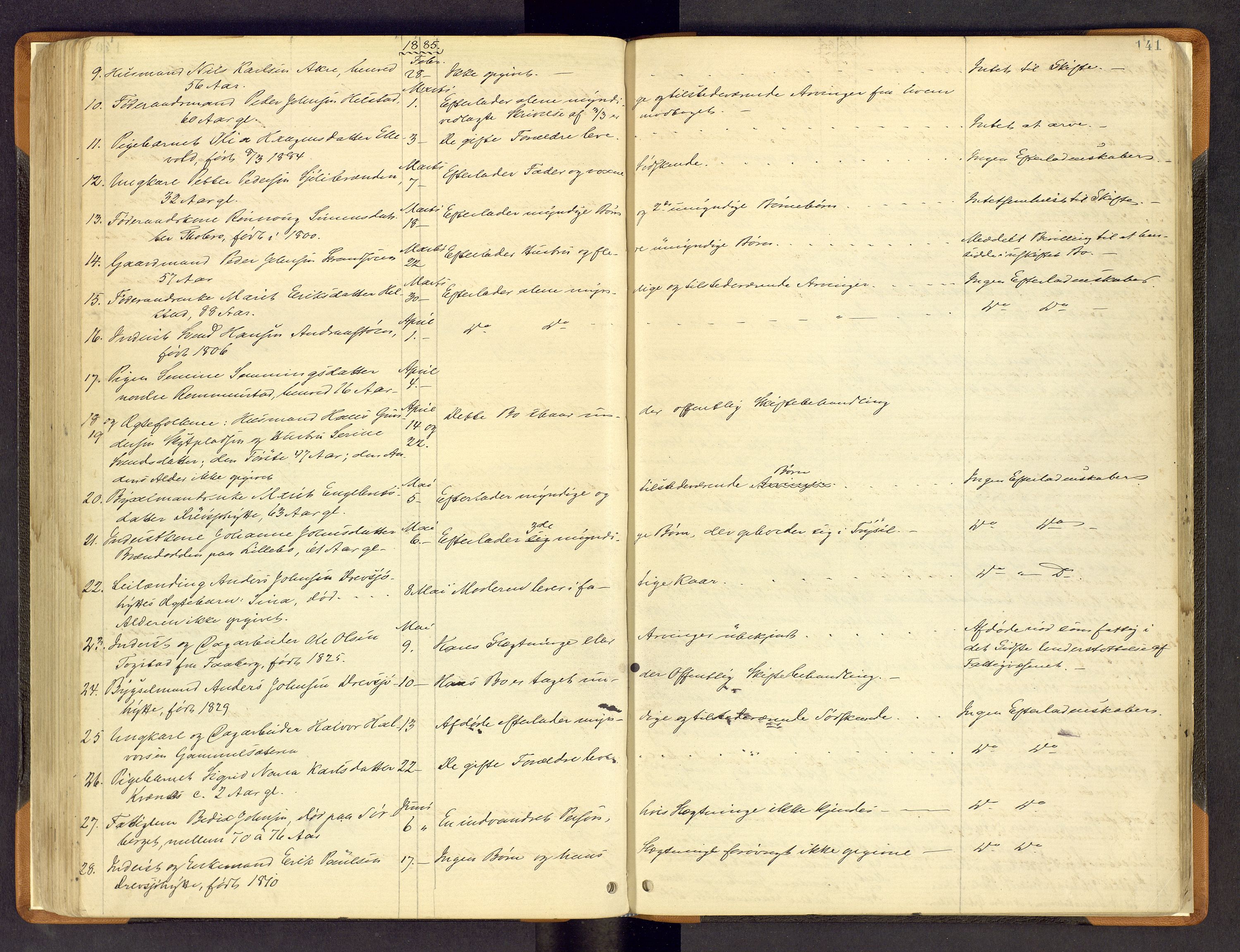 Nord-Østerdal tingrett, SAH/TING-020/H/Hi/L0002/0002: Forskjellig vedrørende tinglysing / Korrigering av grunnboka hvor hjemmelshaver mangler, er død m.v., 1875-1886, s. 141