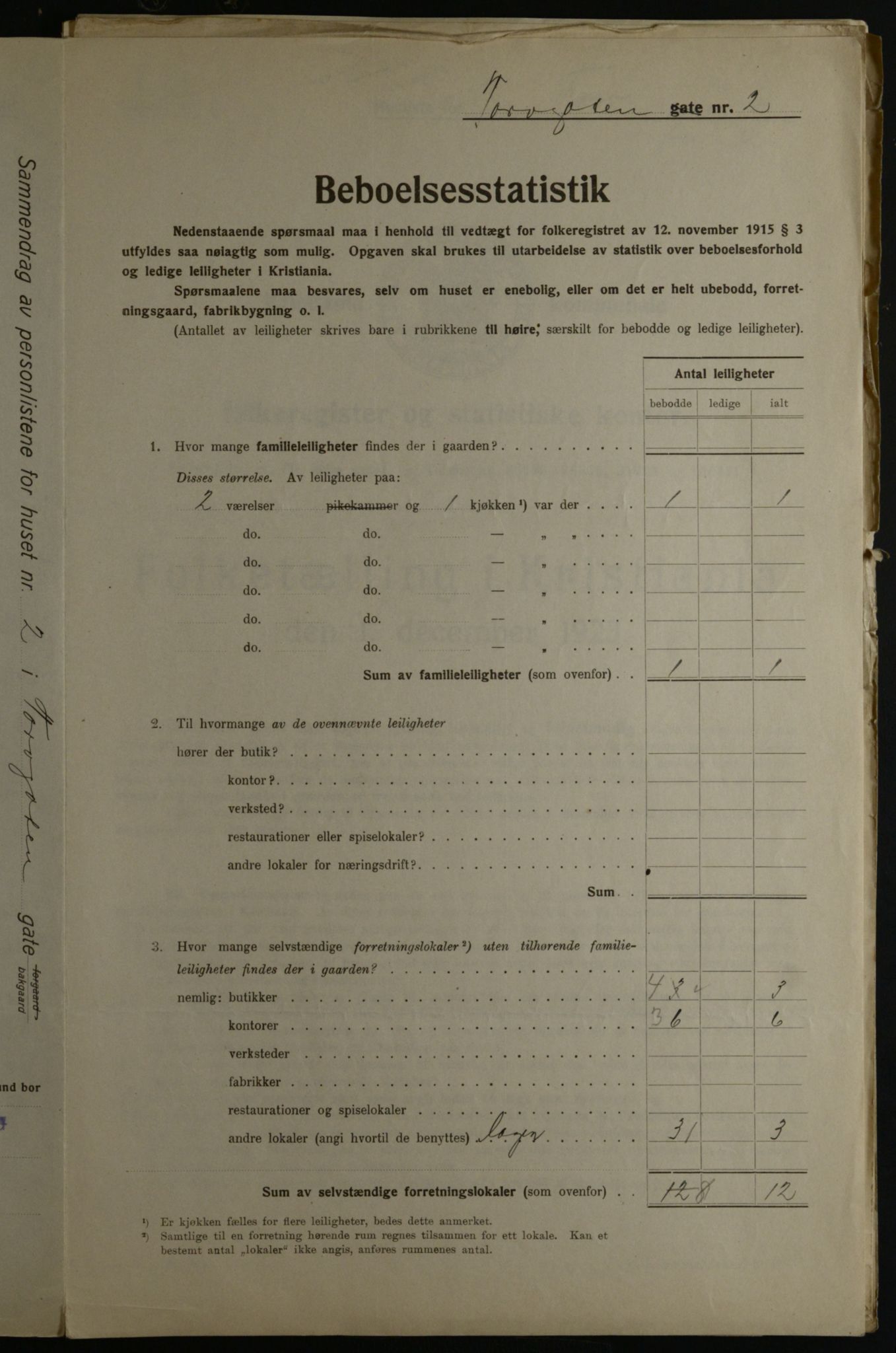 OBA, Kommunal folketelling 1.12.1923 for Kristiania, 1923, s. 125650