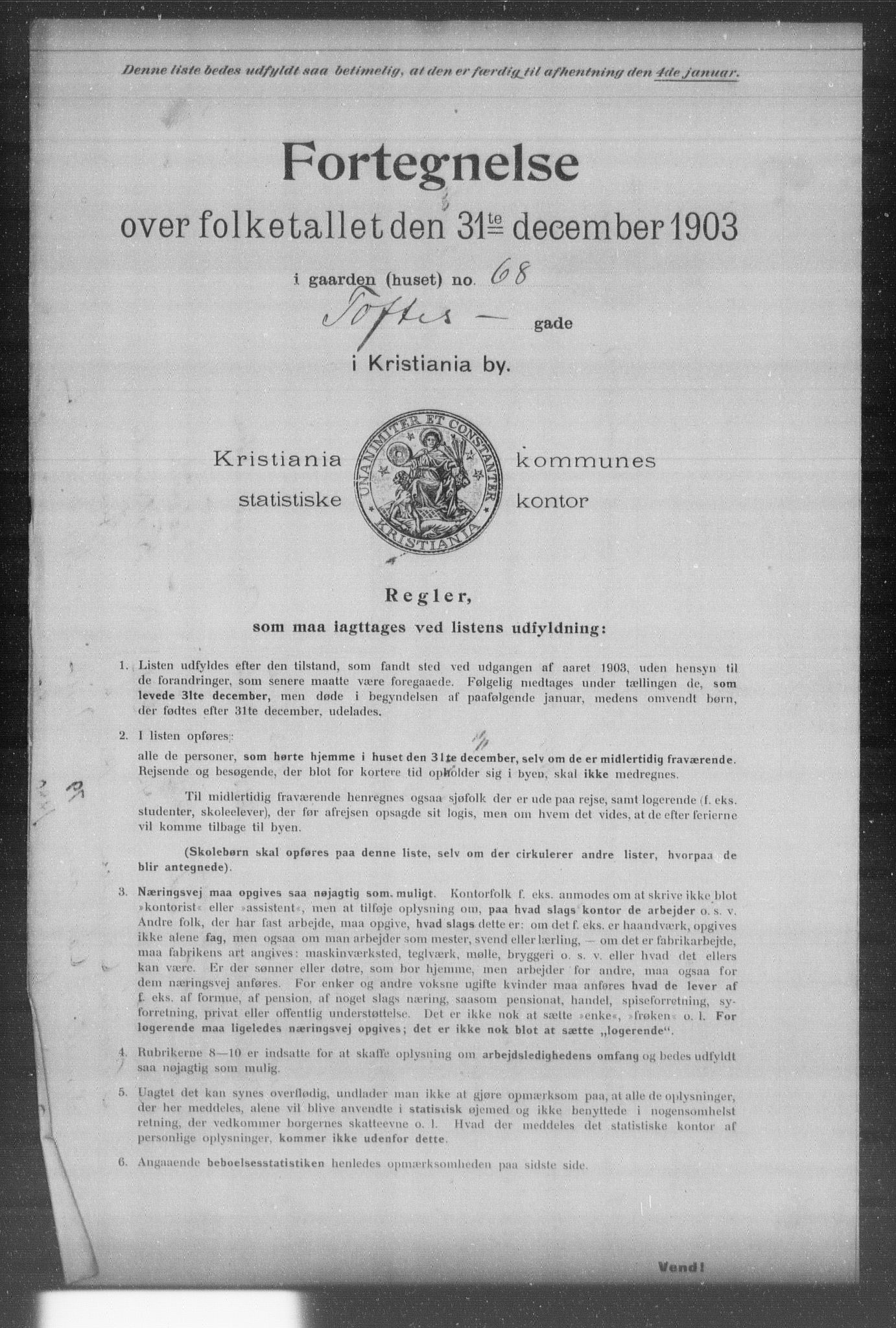 OBA, Kommunal folketelling 31.12.1903 for Kristiania kjøpstad, 1903, s. 21720