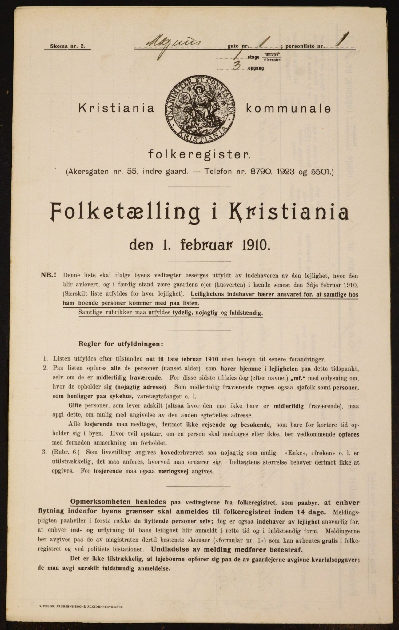 OBA, Kommunal folketelling 1.2.1910 for Kristiania, 1910, s. 57235