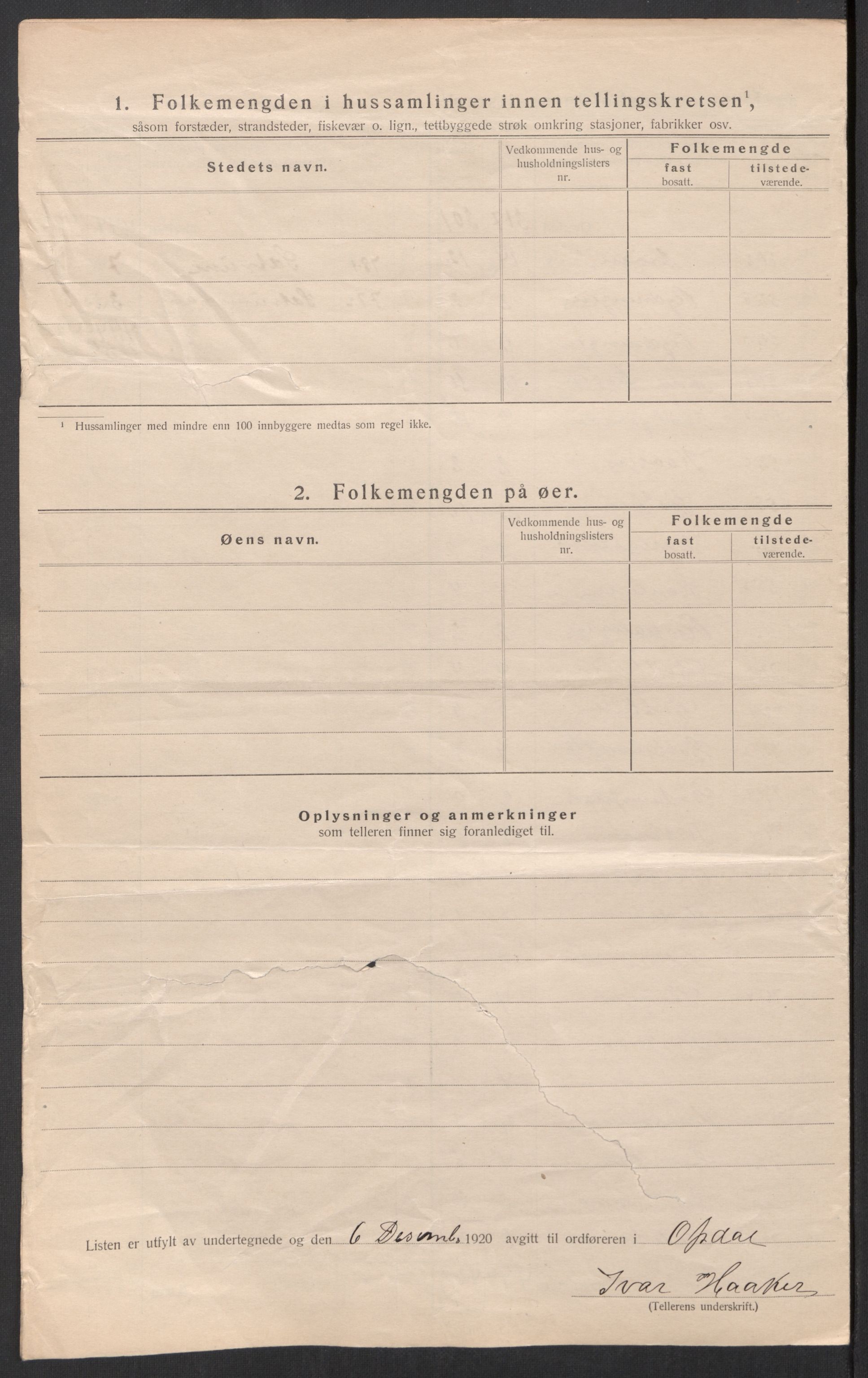 SAT, Folketelling 1920 for 1634 Oppdal herred, 1920, s. 17