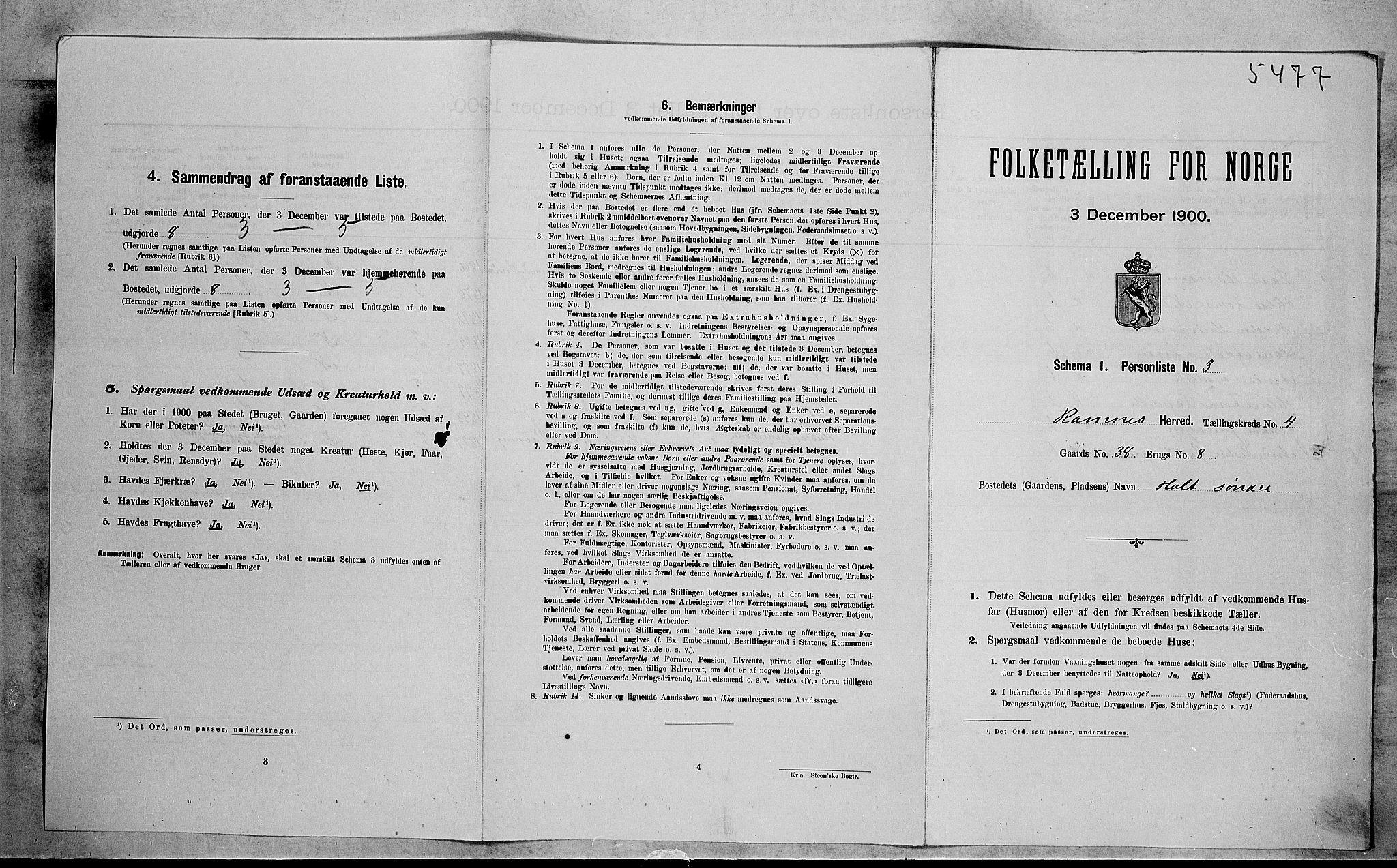 RA, Folketelling 1900 for 0718 Ramnes herred, 1900, s. 599