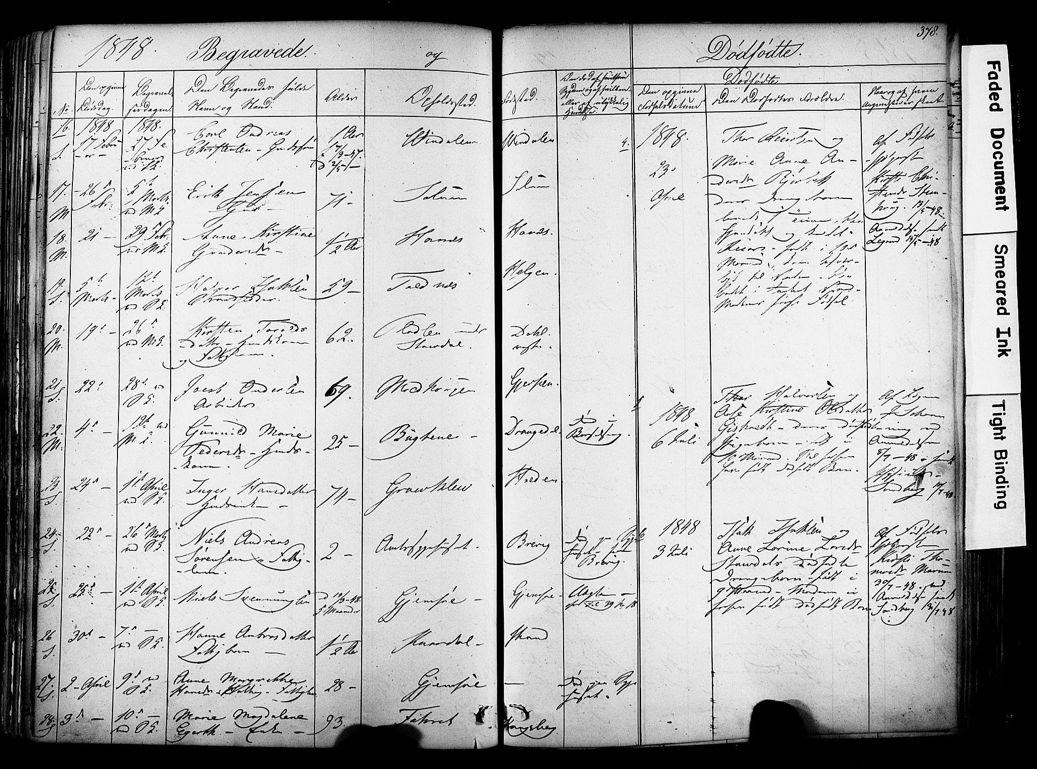 Solum kirkebøker, AV/SAKO-A-306/F/Fa/L0006: Ministerialbok nr. I 6, 1844-1855, s. 378