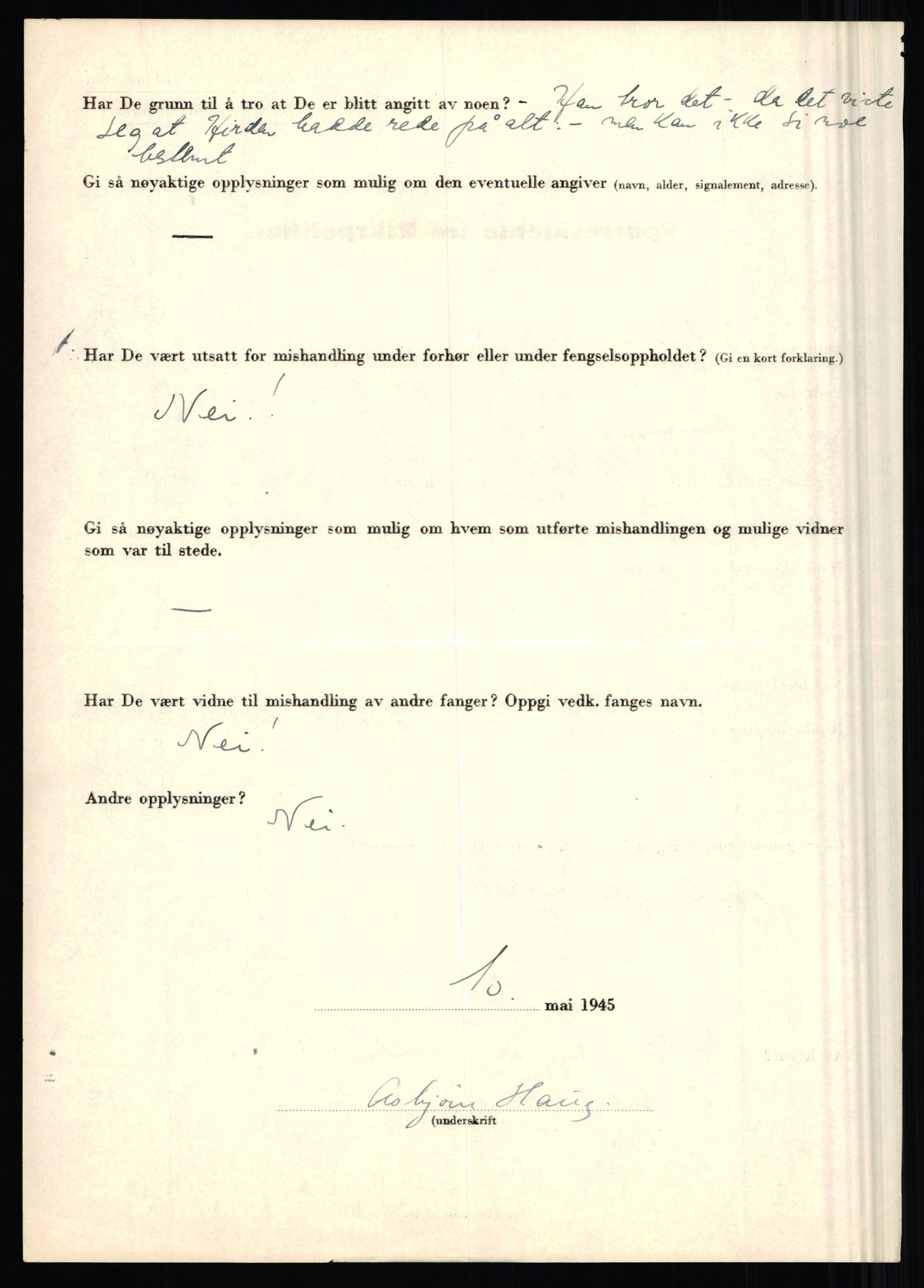 Rikspolitisjefen, AV/RA-S-1560/L/L0006: Hansen, Adolf Boye - Hemstad, Gunnar, 1940-1945, s. 658