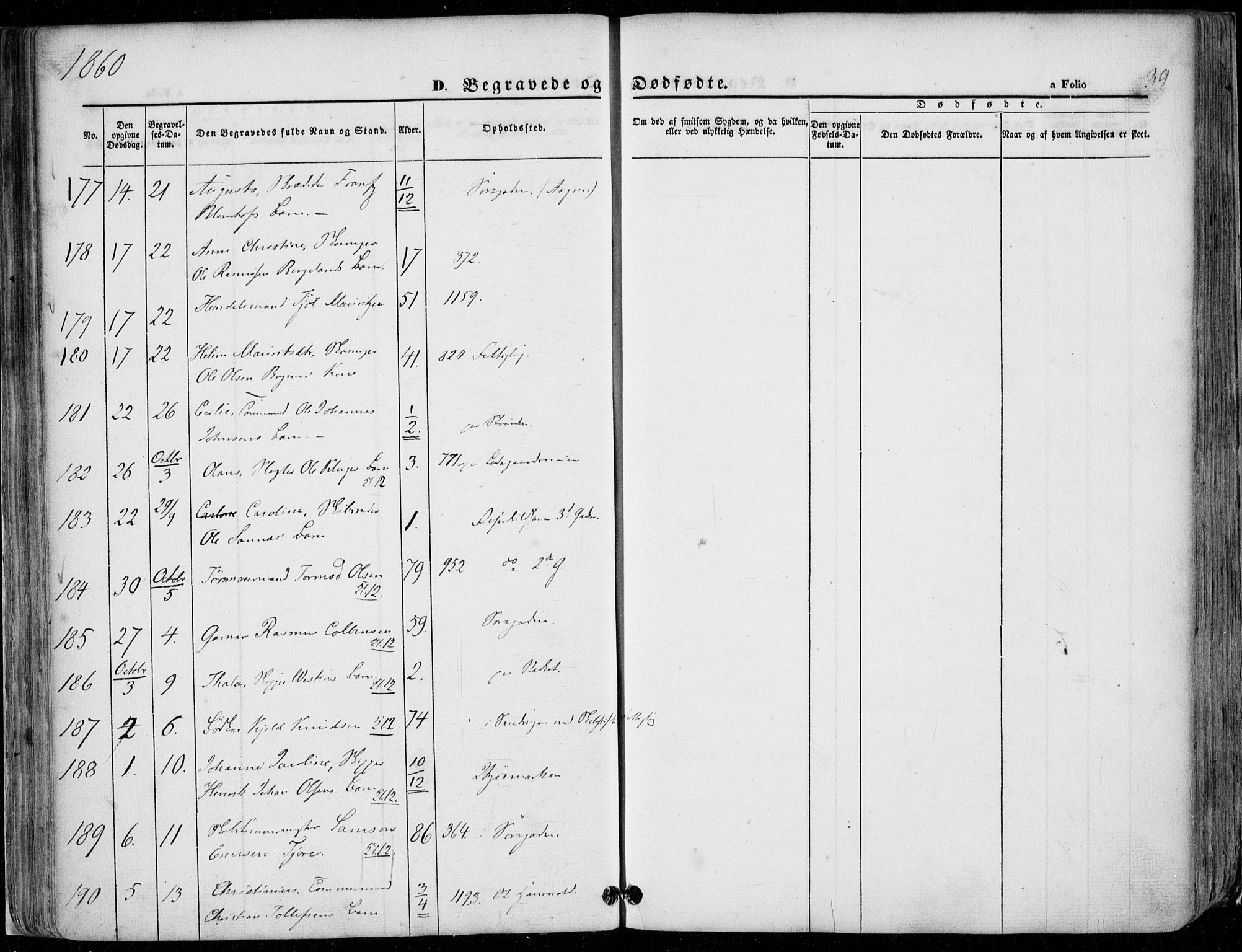 Domkirken sokneprestkontor, AV/SAST-A-101812/001/30/30BA/L0020: Ministerialbok nr. A 19, 1858-1877, s. 39