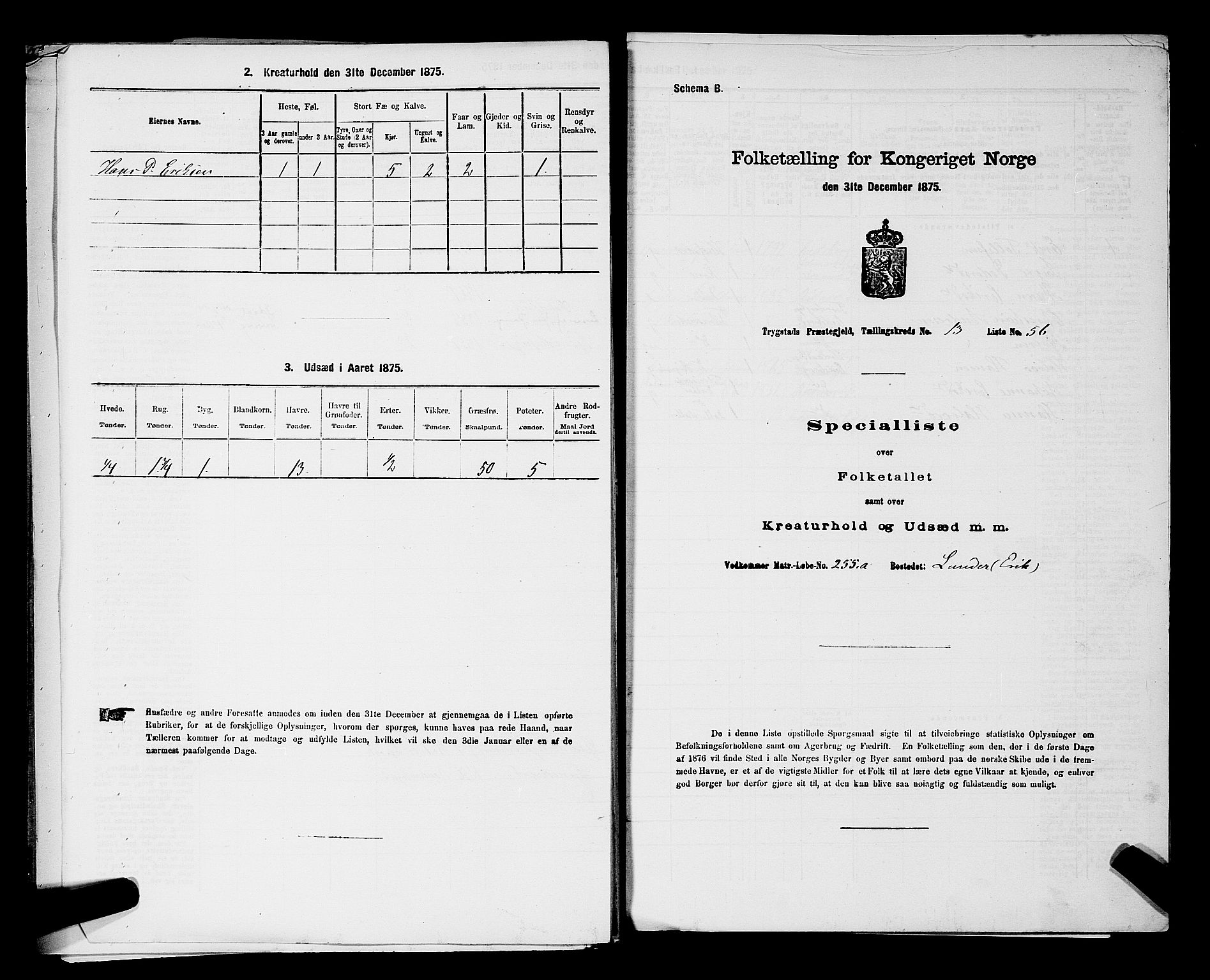 RA, Folketelling 1875 for 0122P Trøgstad prestegjeld, 1875, s. 1544