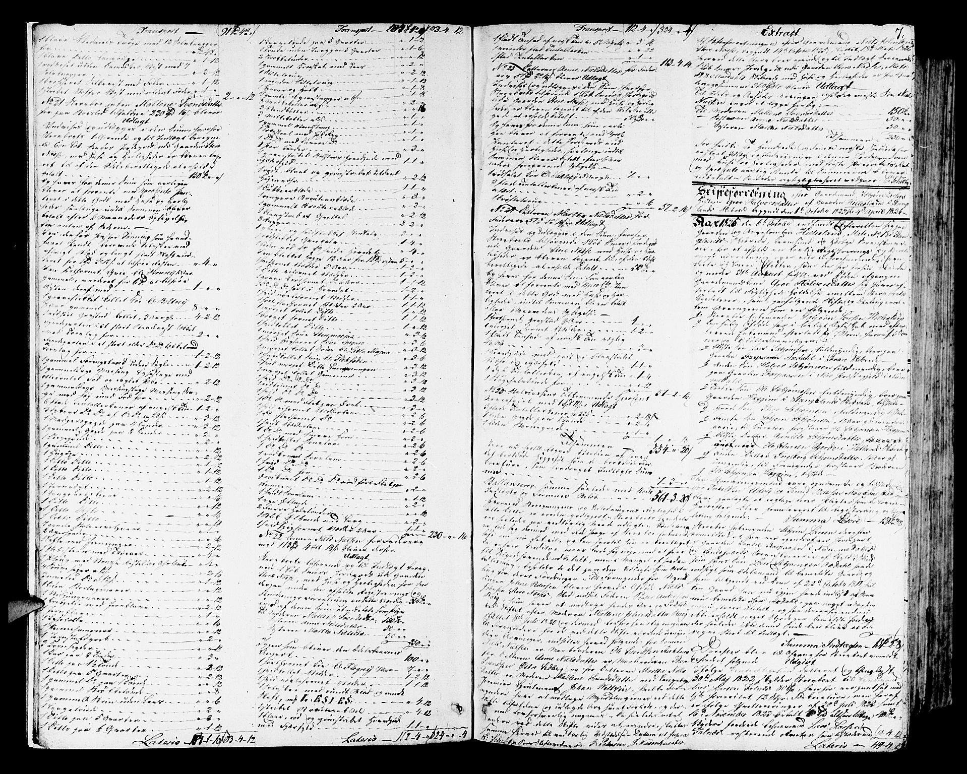 Karmsund sorenskriveri, AV/SAST-A-100311/01/IV/IVDB/L0007: SKIFTEPROTOKOLL A6, 1825-1847, s. 6b-7a